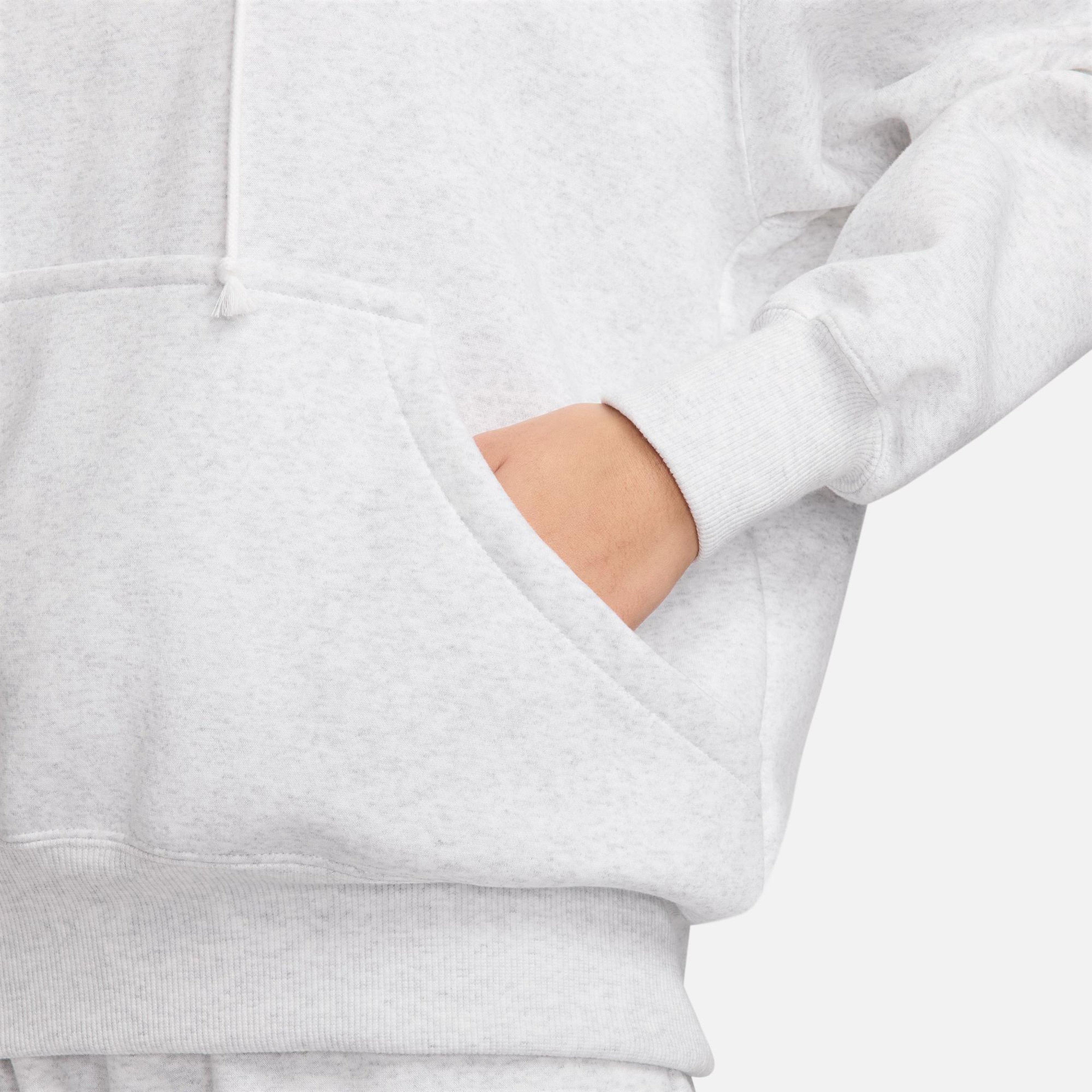 Nike Sportswear Phoenix Fleece Kadın Beyaz Hoodie