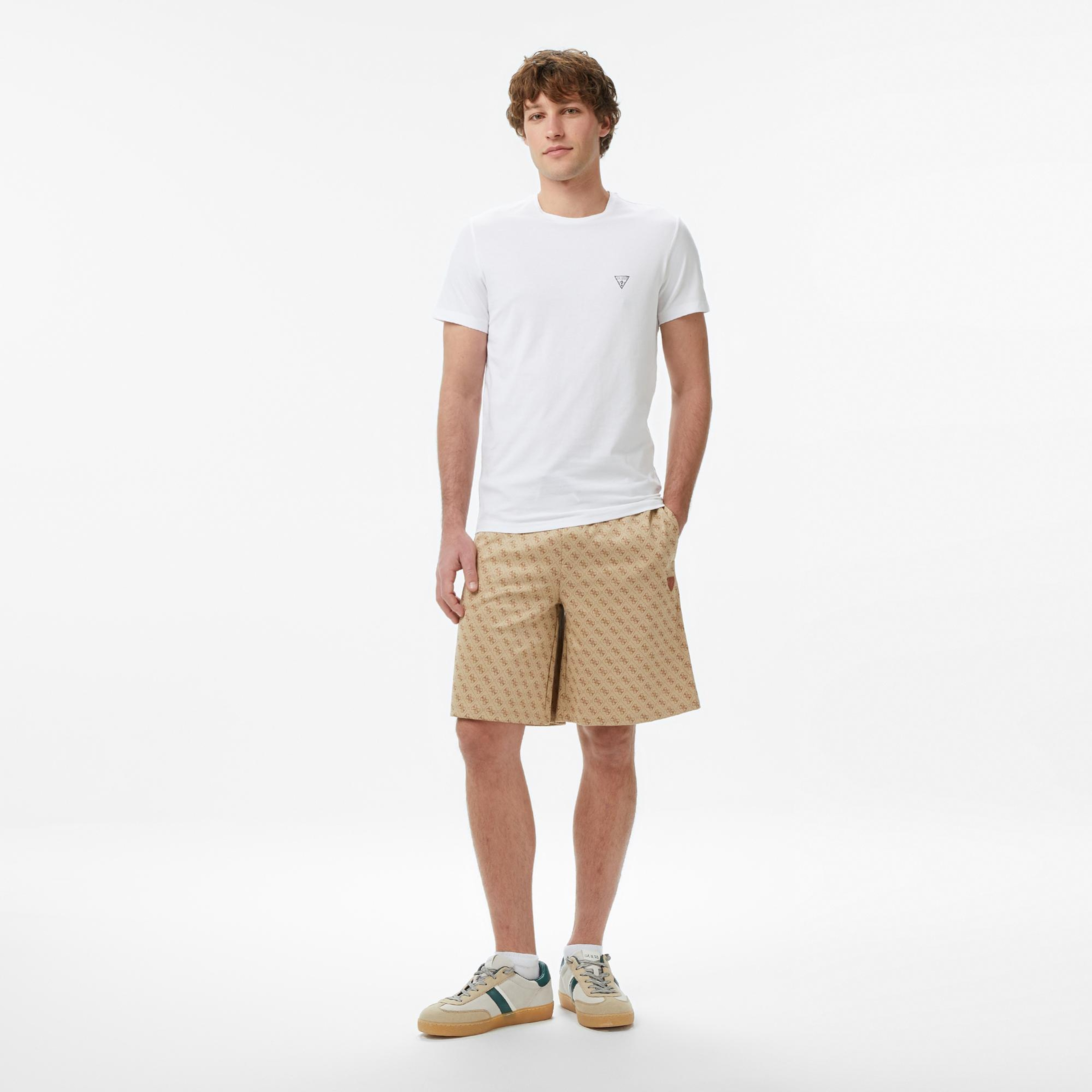 Guess New Korbin Aktif Regular Fit Erkek Bej Şort