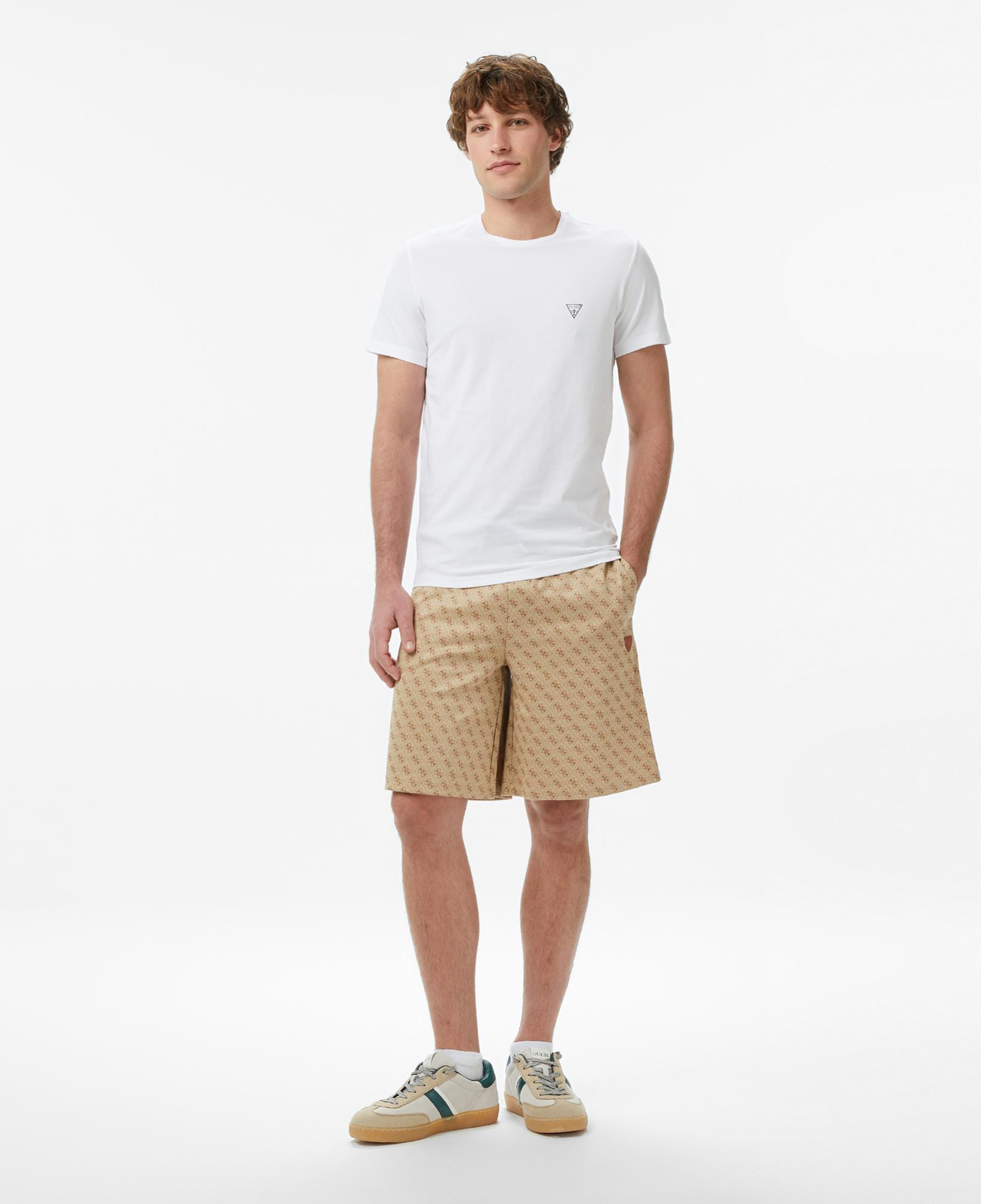 Guess New Korbin Aktif Regular Fit Erkek Bej Şort