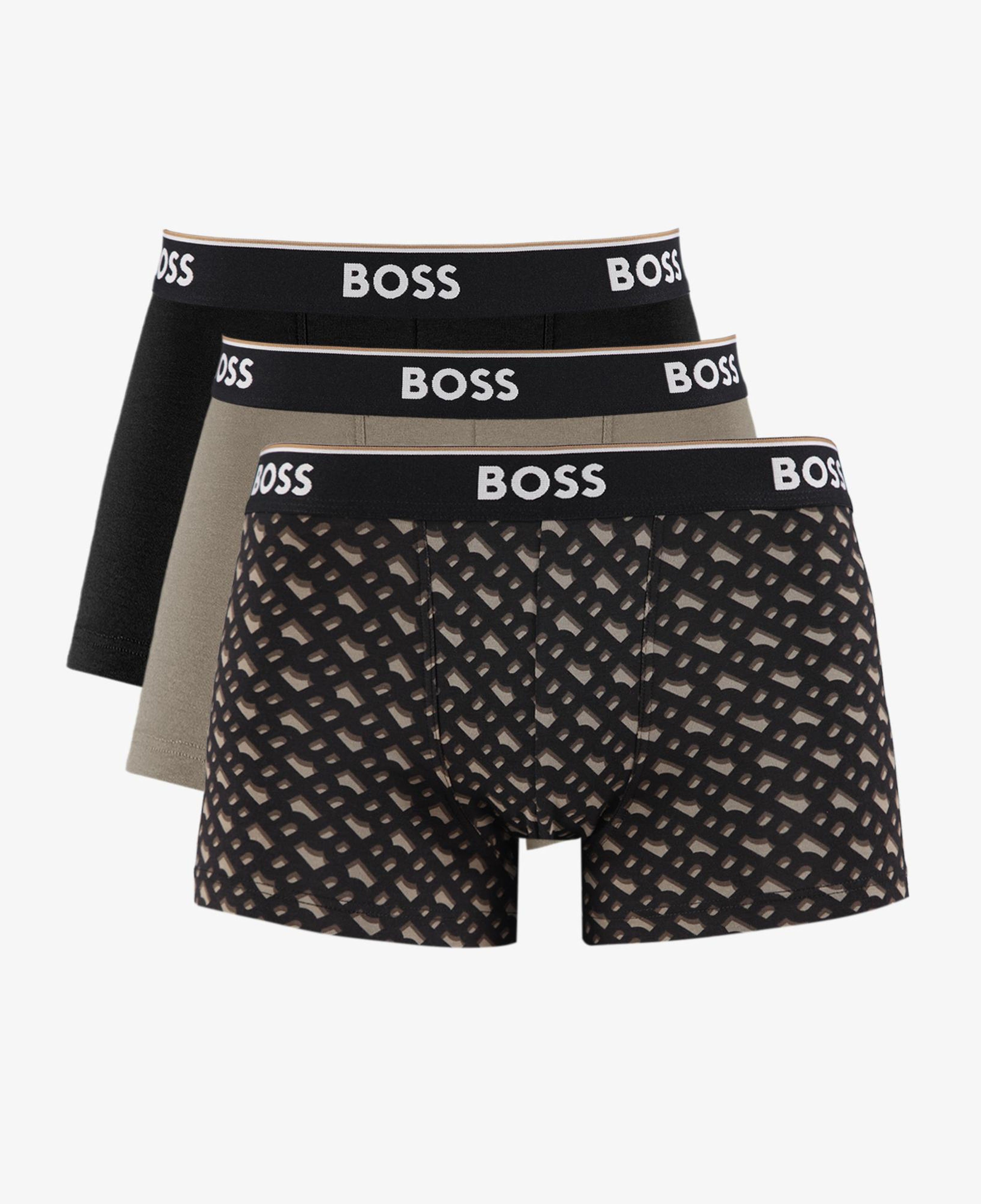 Boss Trunk Power 3'lü Erkek Kahverengi Boxer