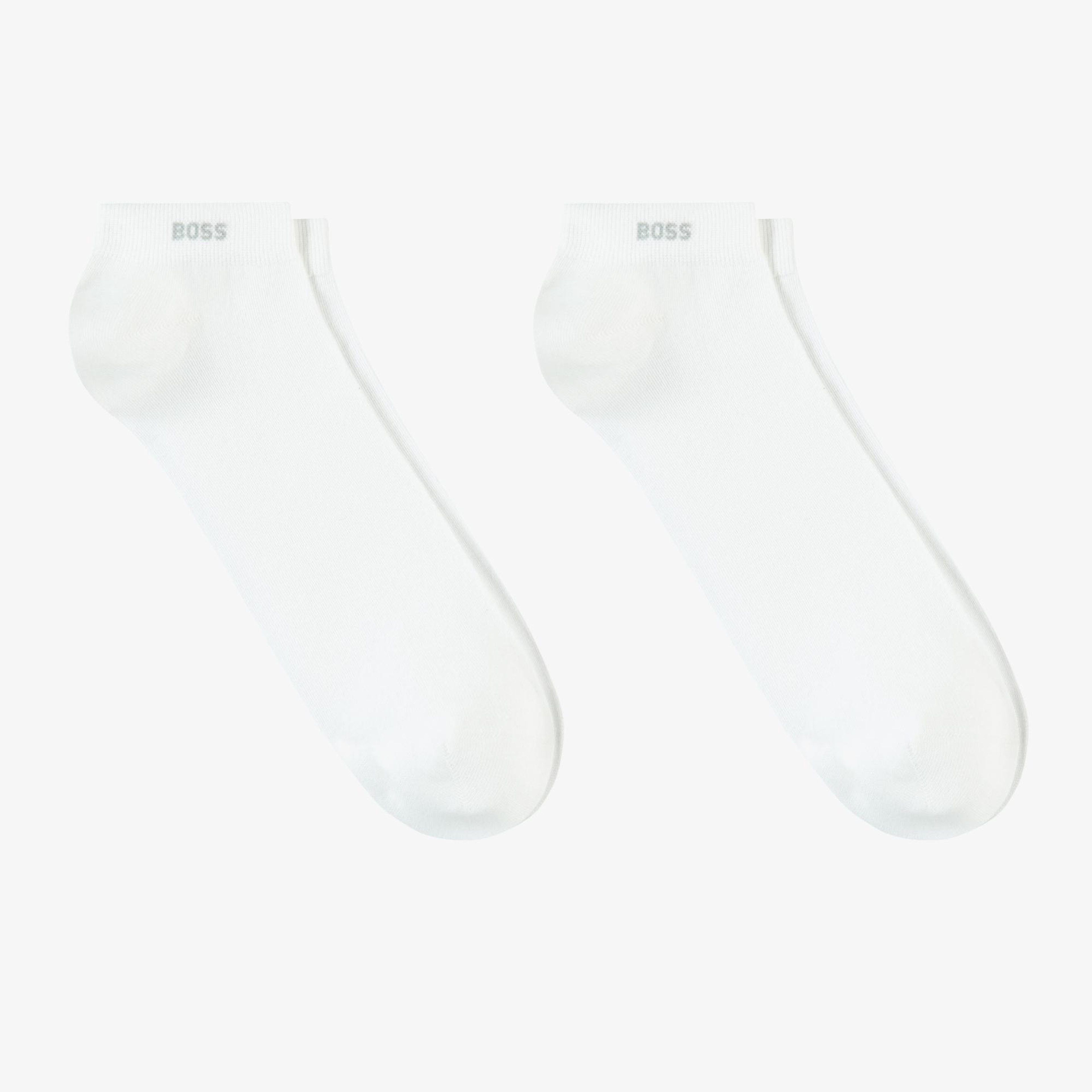 Boss 2'li Erkek Beyaz Çorap