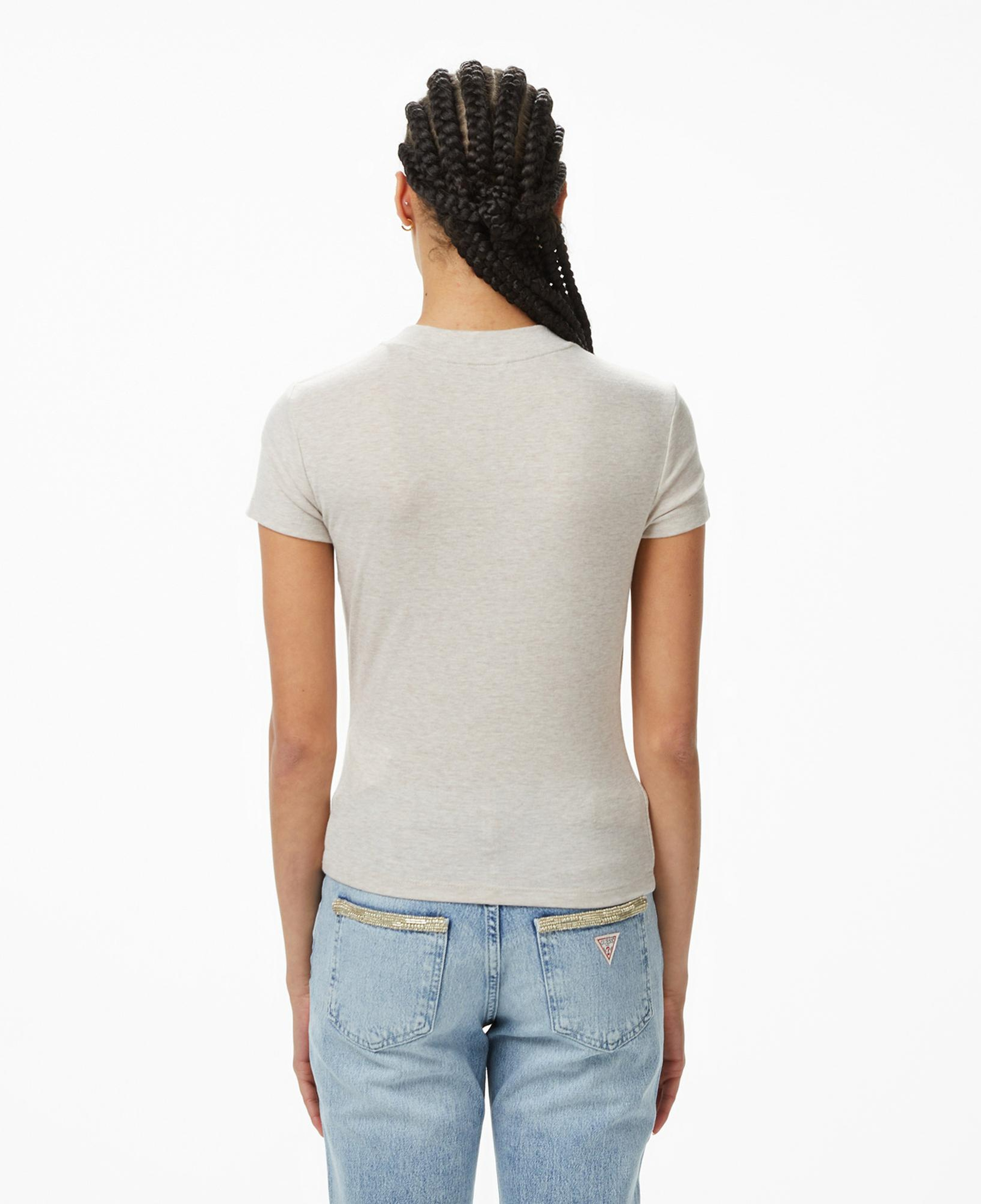 Guess Mock Yün Ipek Karışımlı Top Kadın Mavi T-Shirt