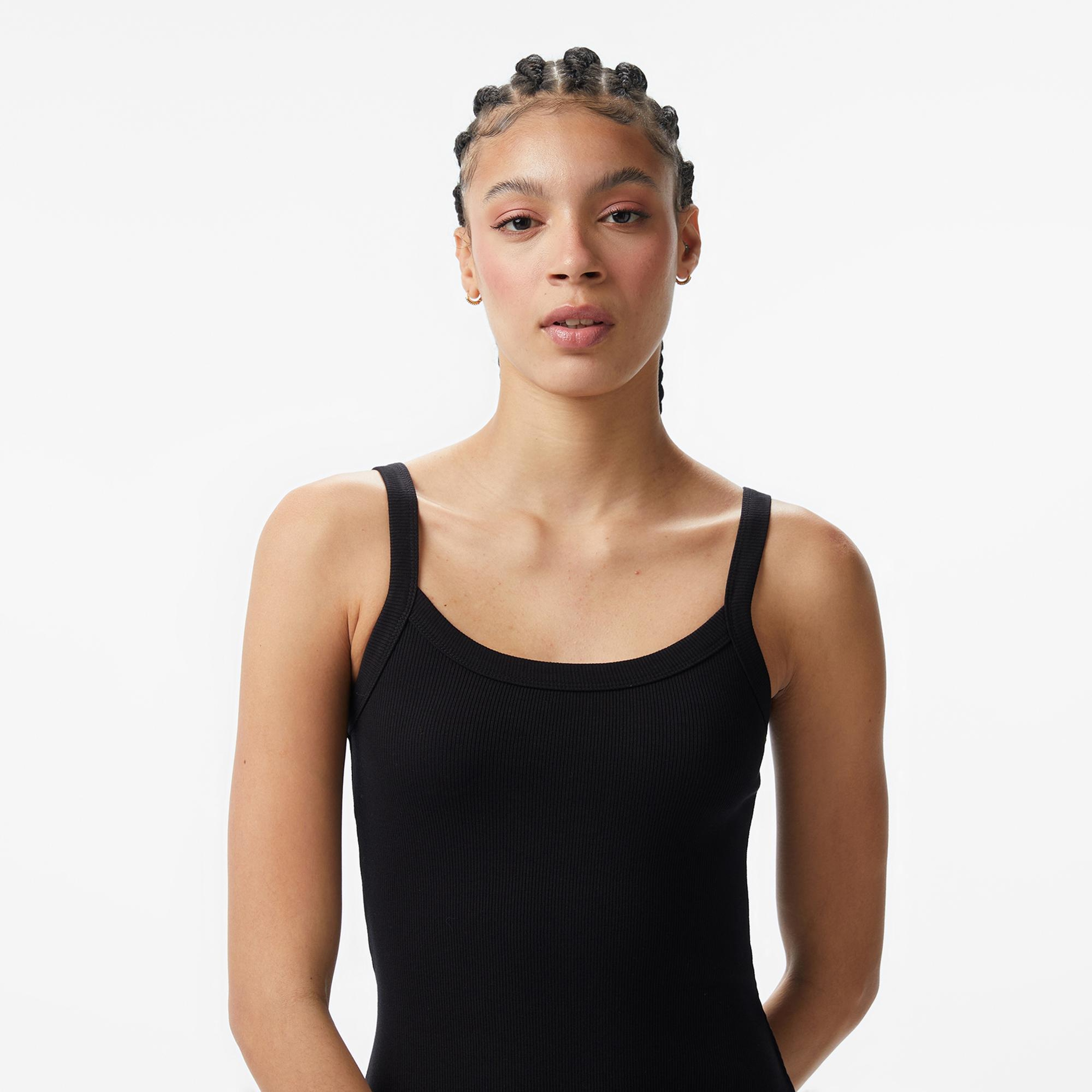 Guess Stella Aktif Straplez Kadın Siyah Elbise