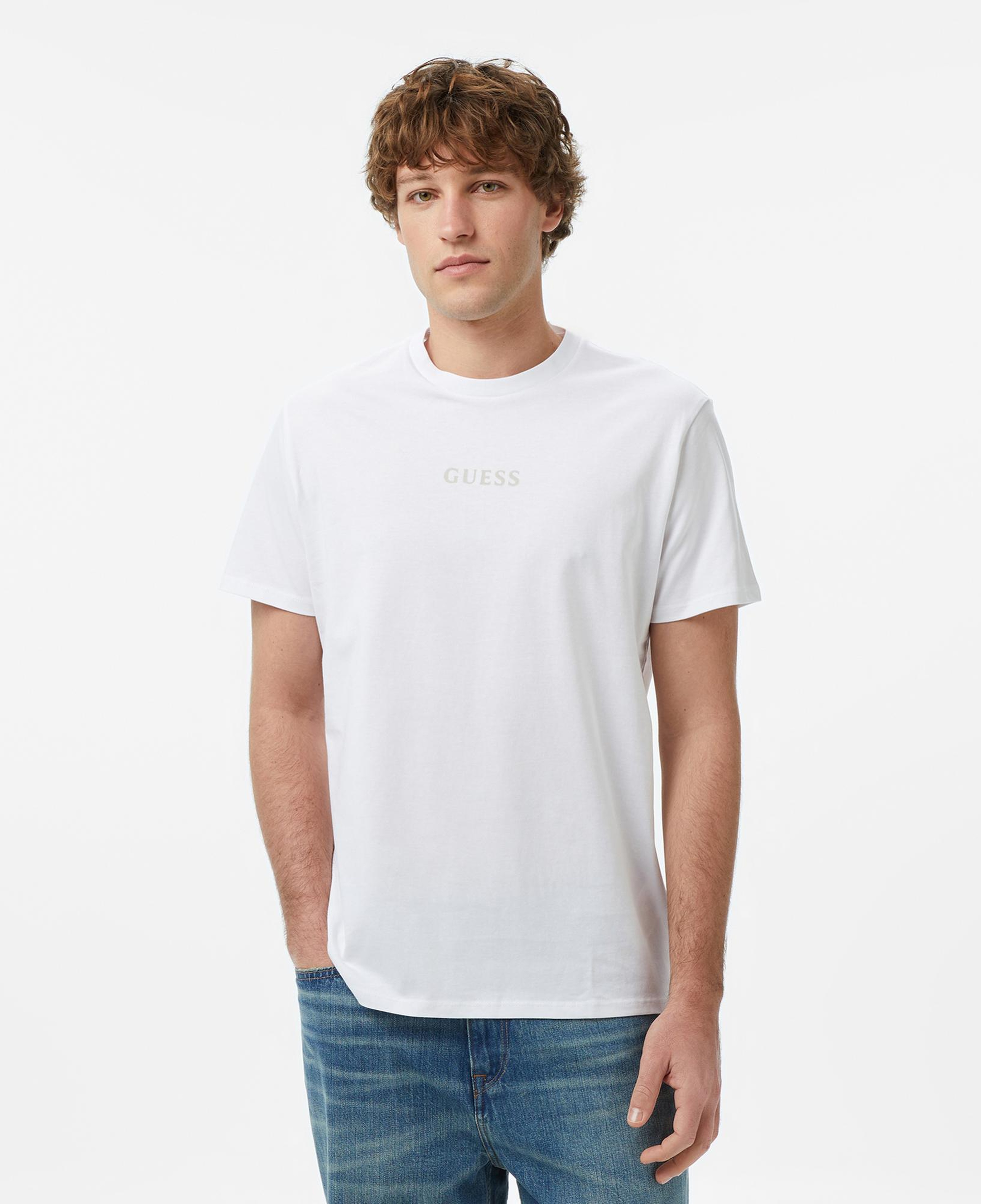 Guess Regular Fit Erkek Beyaz T-Shirt