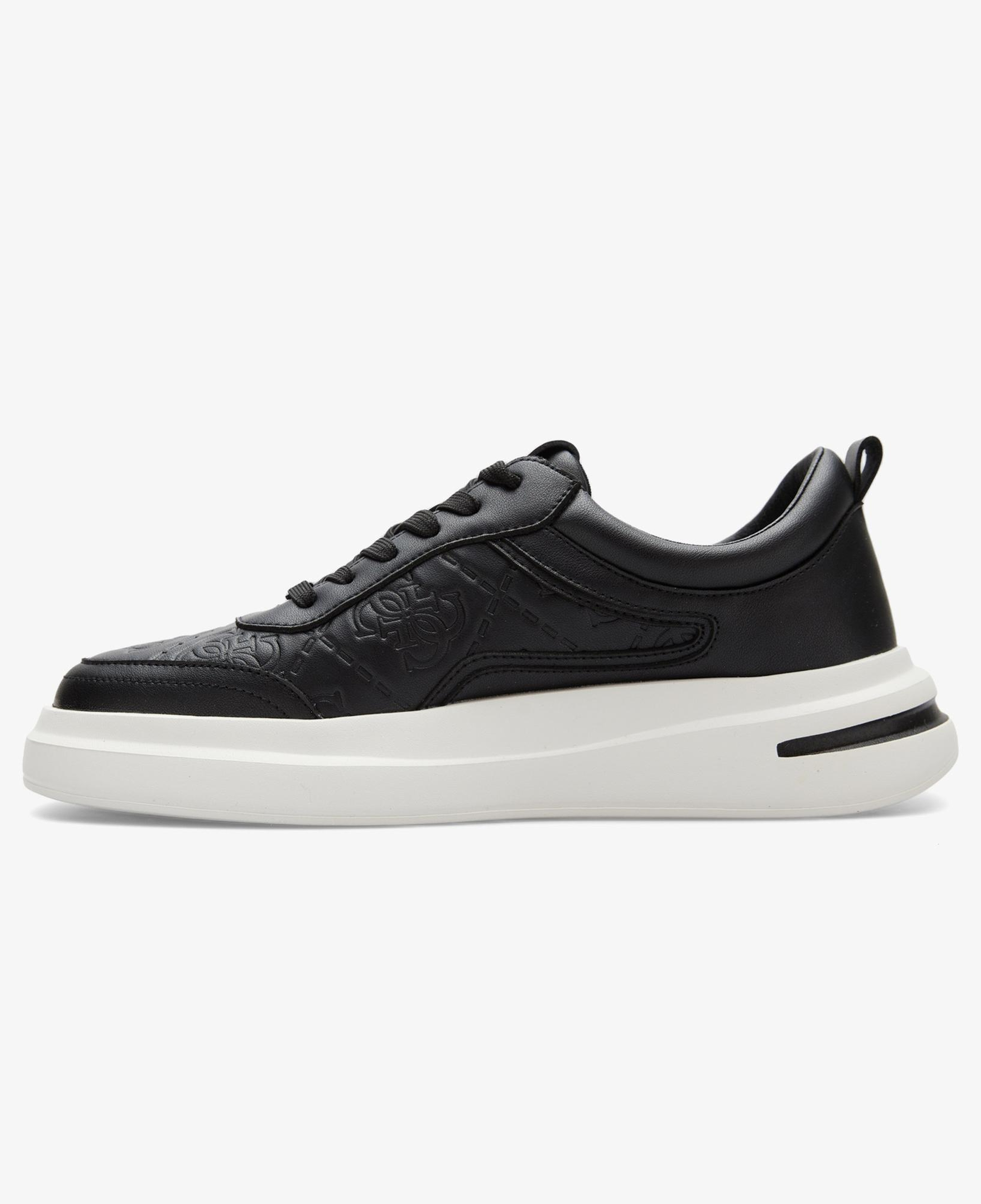 Guess Elba Deri Erkek Siyah Sneaker