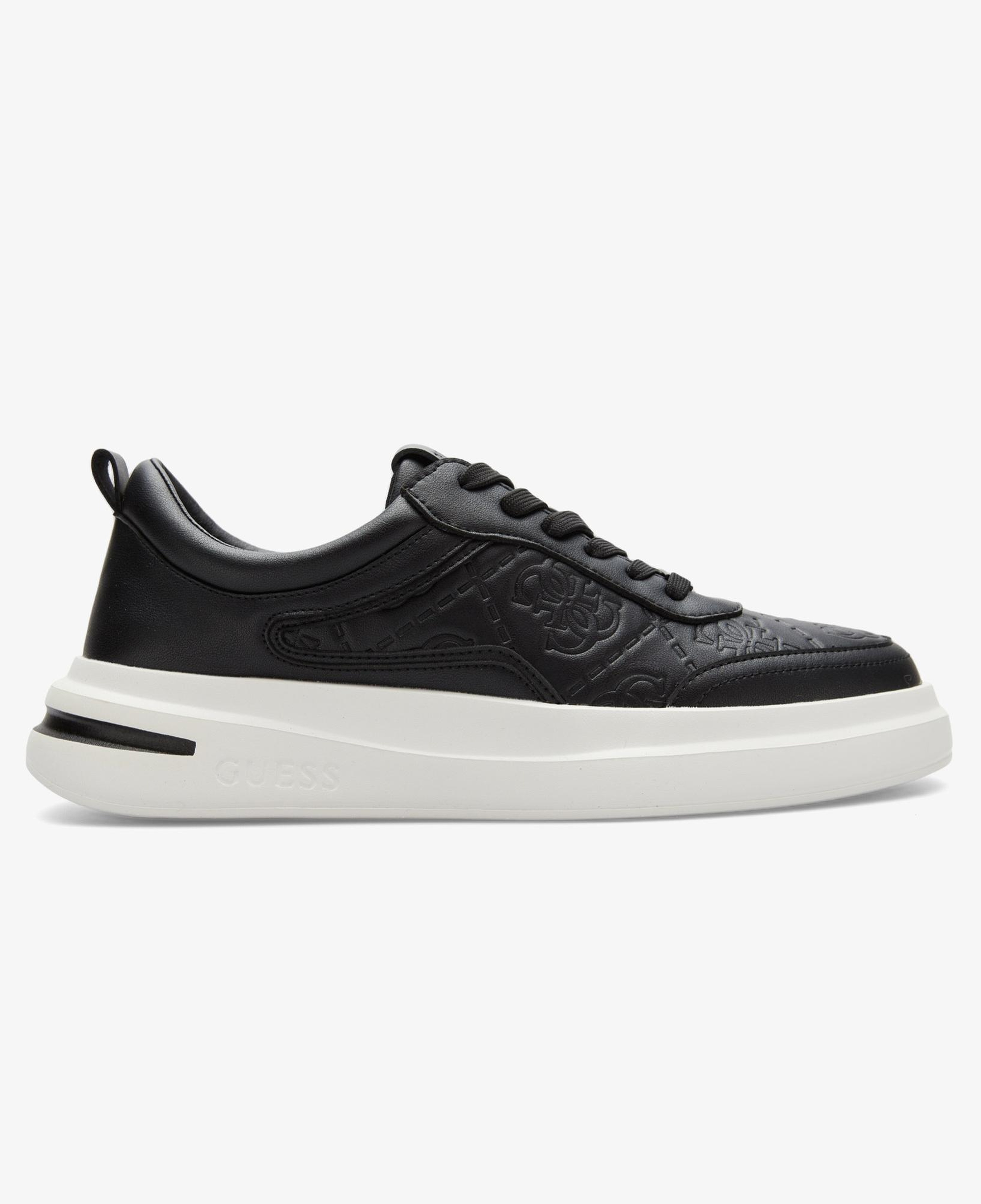 Guess Elba Deri Erkek Siyah Sneaker