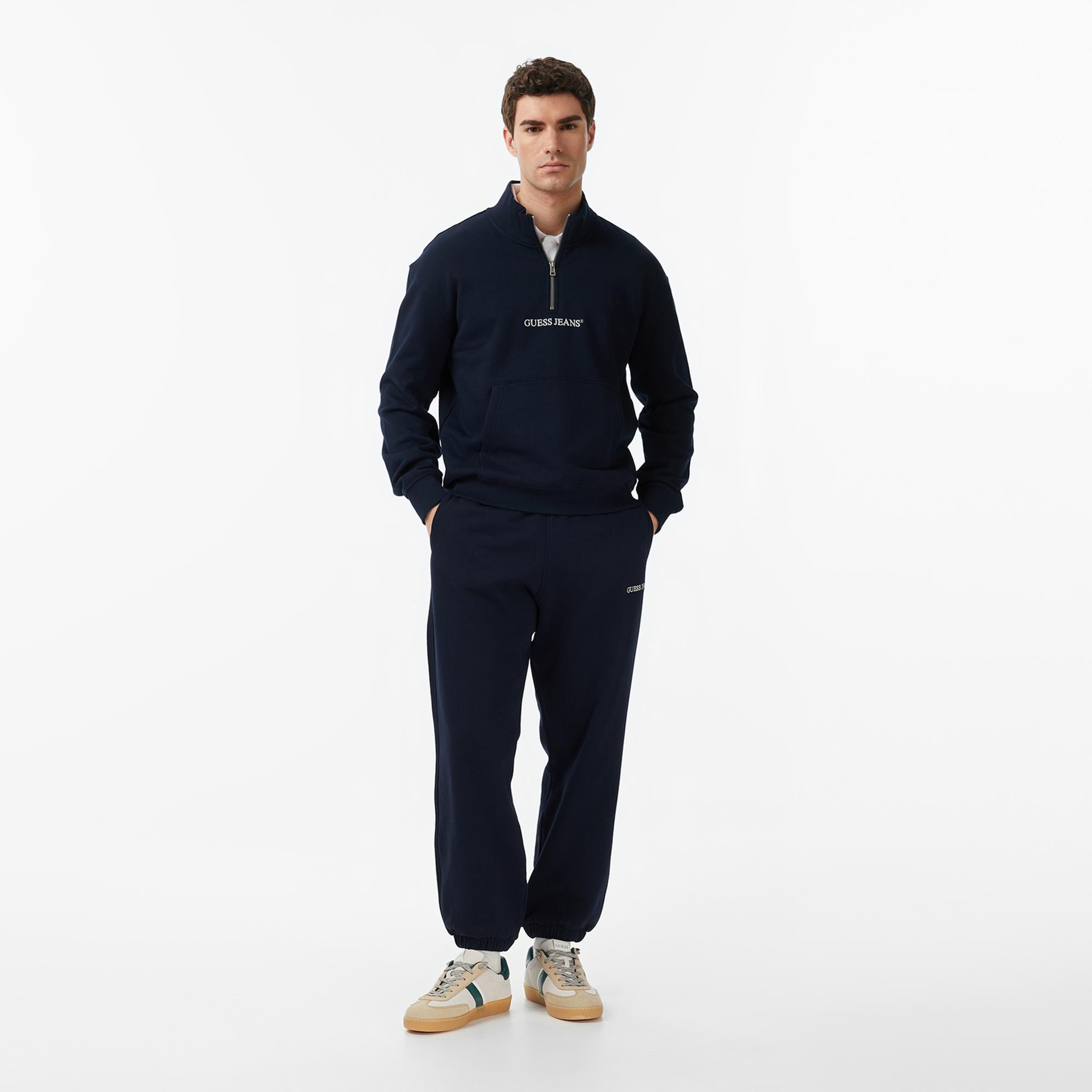 Guess Jeans Terry Regular Fit Erkek Lacivert Pantolon