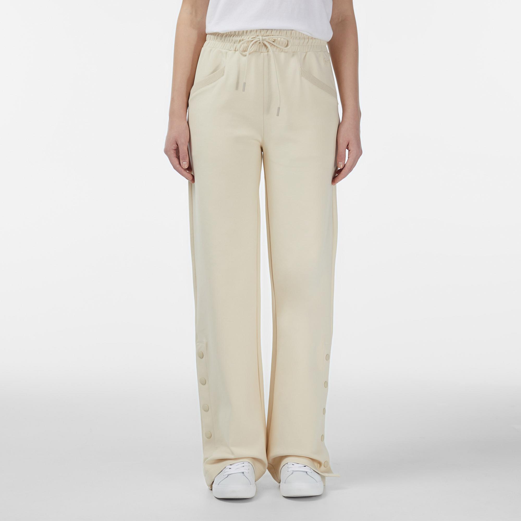 Lacoste Kadın Straight Fit Krem Eşofman Altı