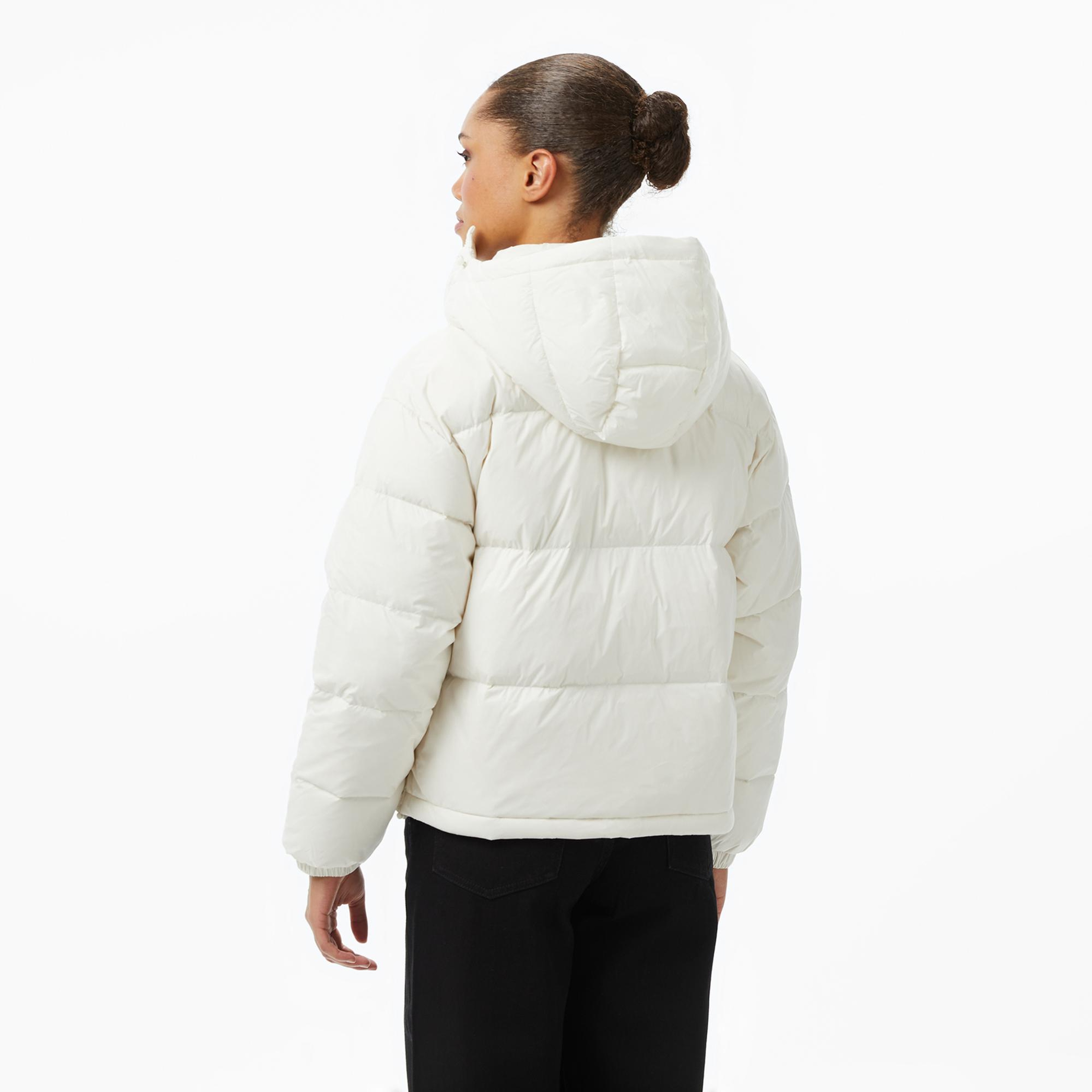 Calvin Klein Essential Midweight Puffer Kadın Beyaz Mont
