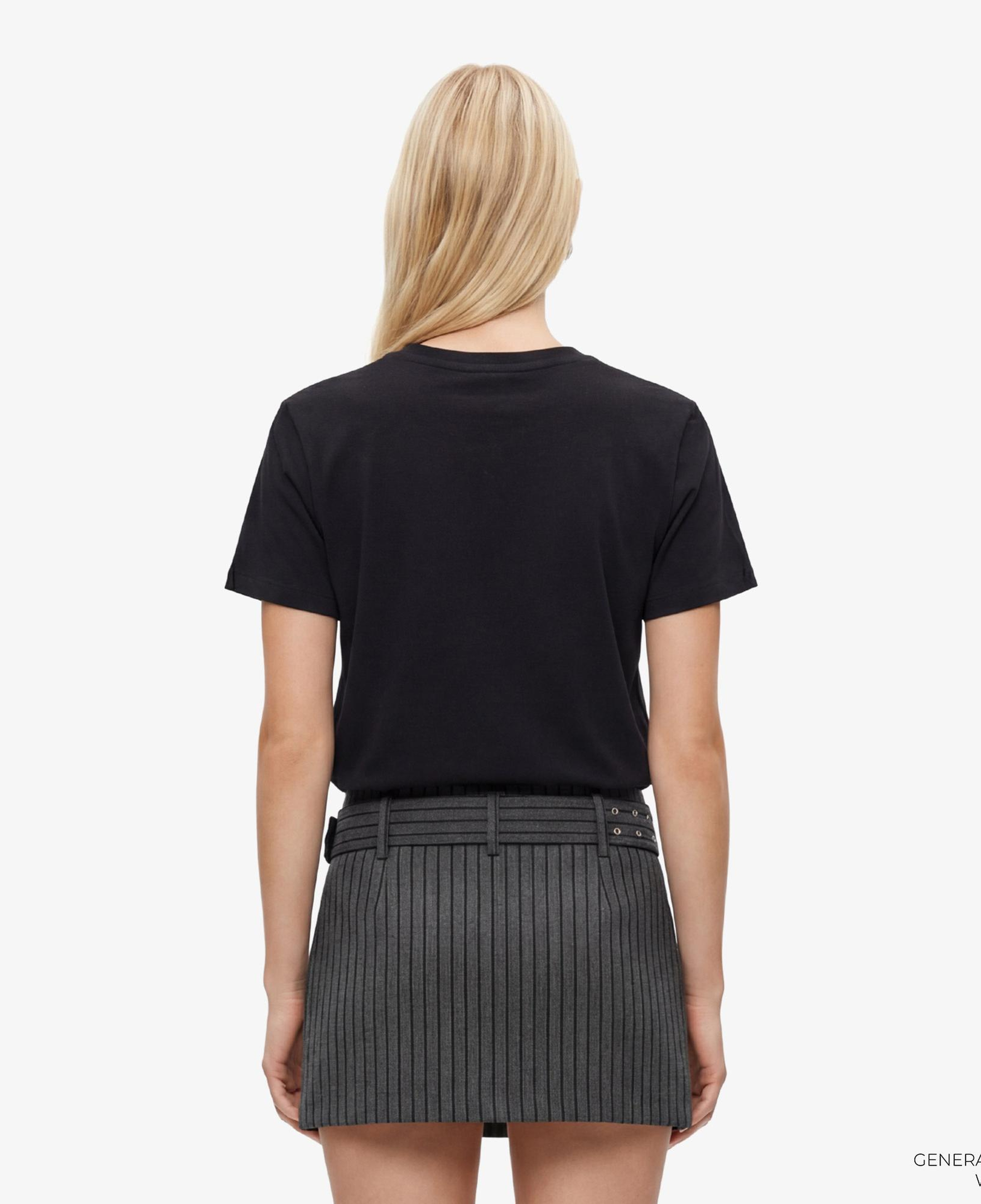 Guess Arabella Aktif Modal Karışımlı Slim Fit Kadın Siyah T-Shirt