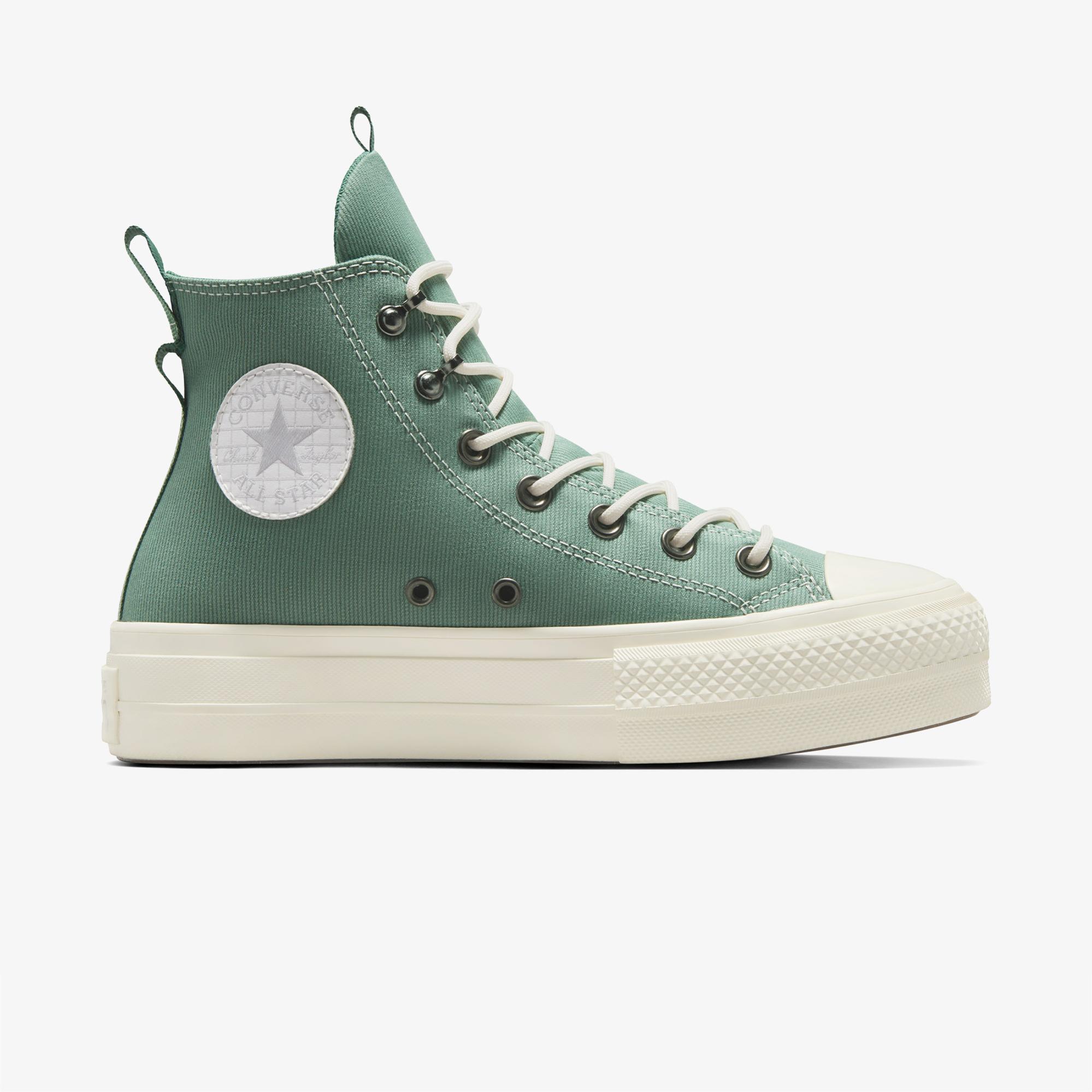 Converse Chuck Taylor All Star Lift Play On Unisex Yeşil Platform Sneaker