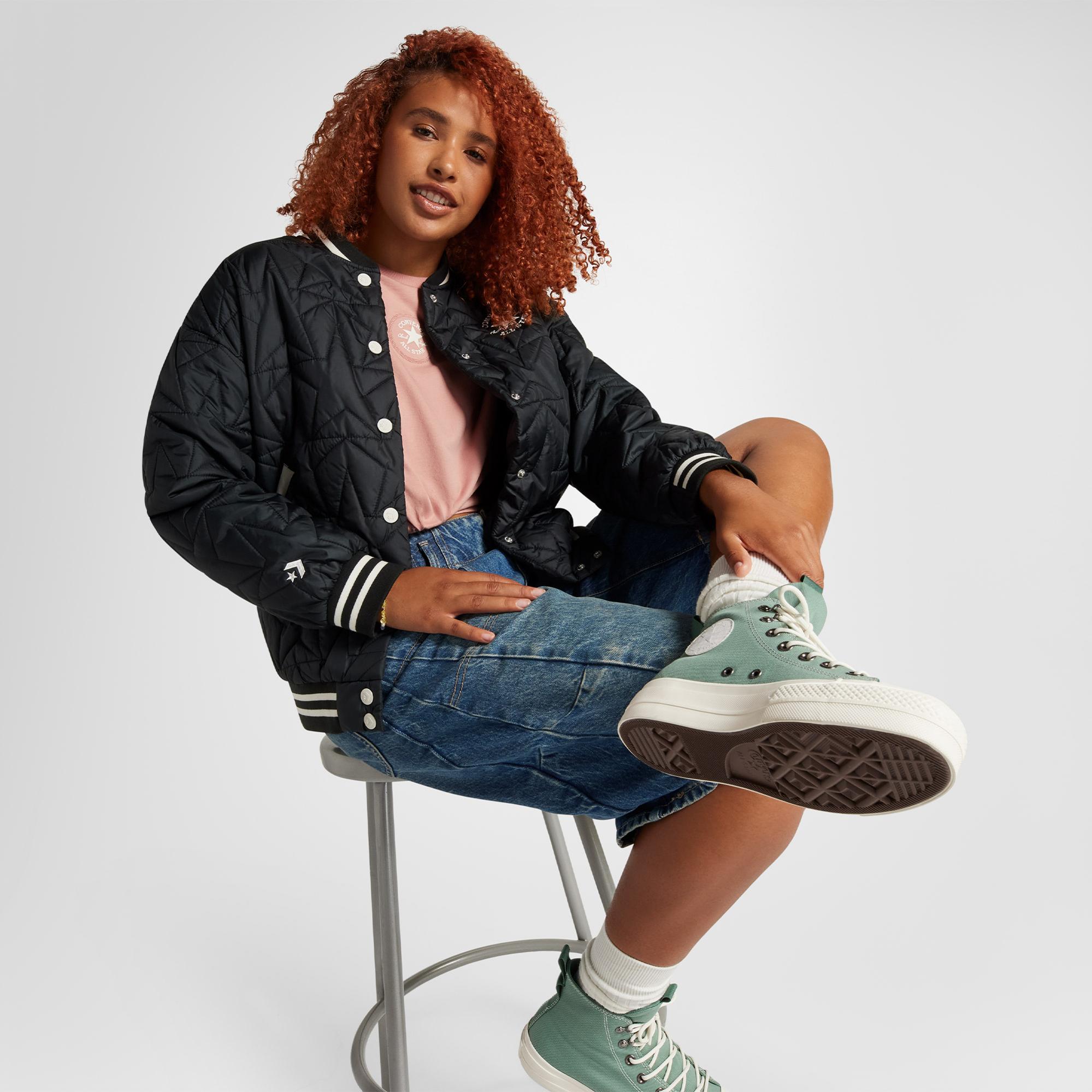 Converse Chuck Taylor All Star Lift Play On Unisex Yeşil Platform Sneaker