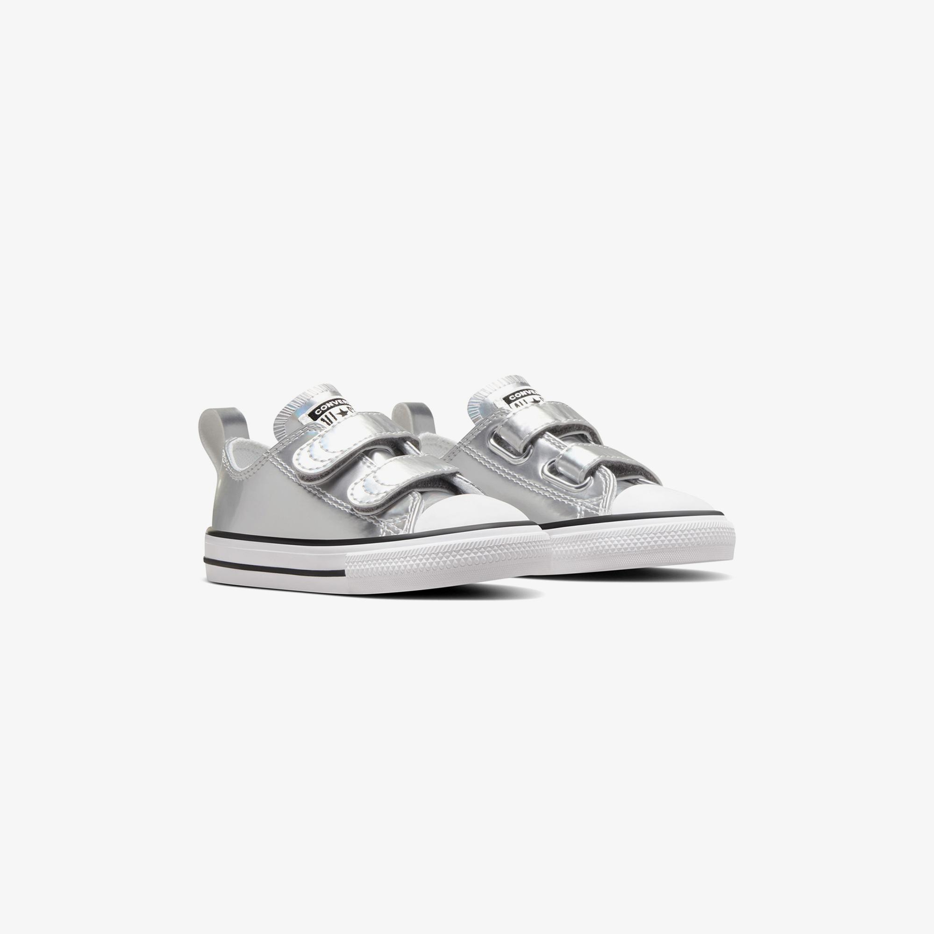 Converse Chuck Taylor All Star 2V Metallic Çocuk Gri Sneaker