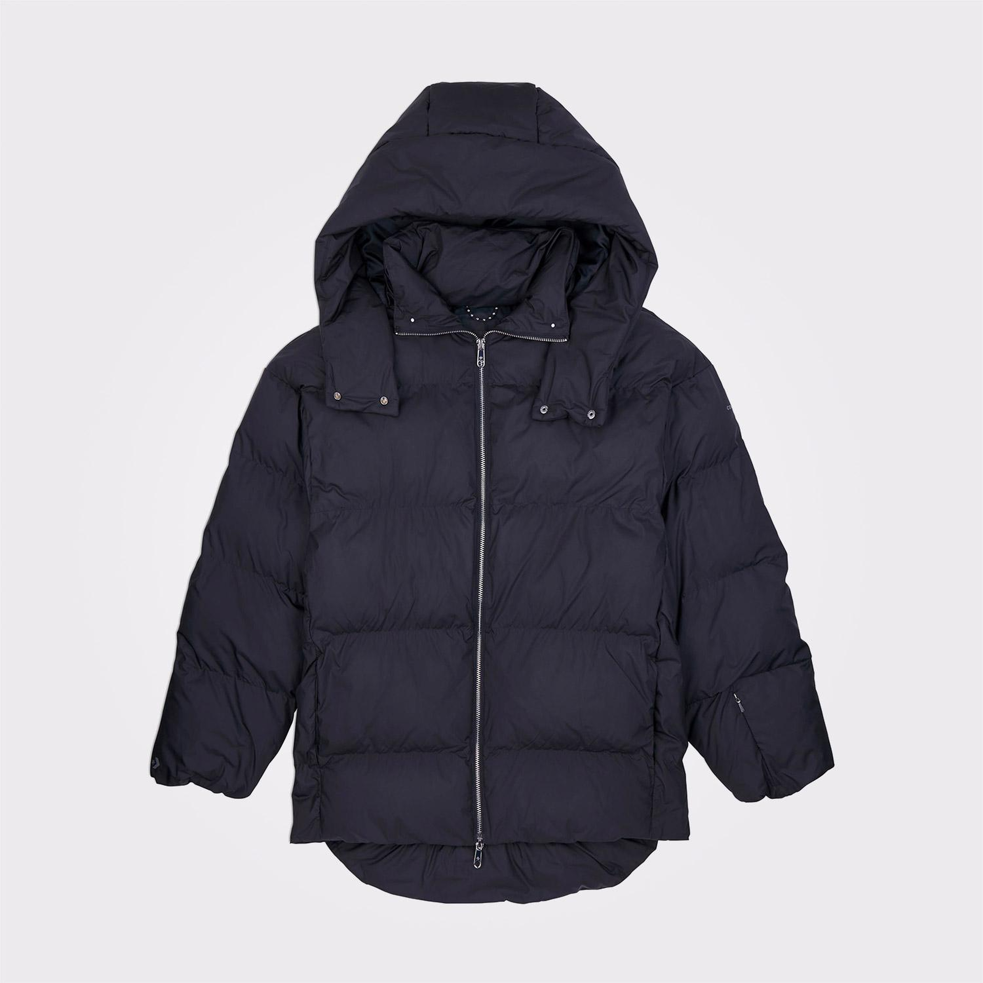 Converse Classic Kadın Kapüşonlu Siyah Şişme Mont