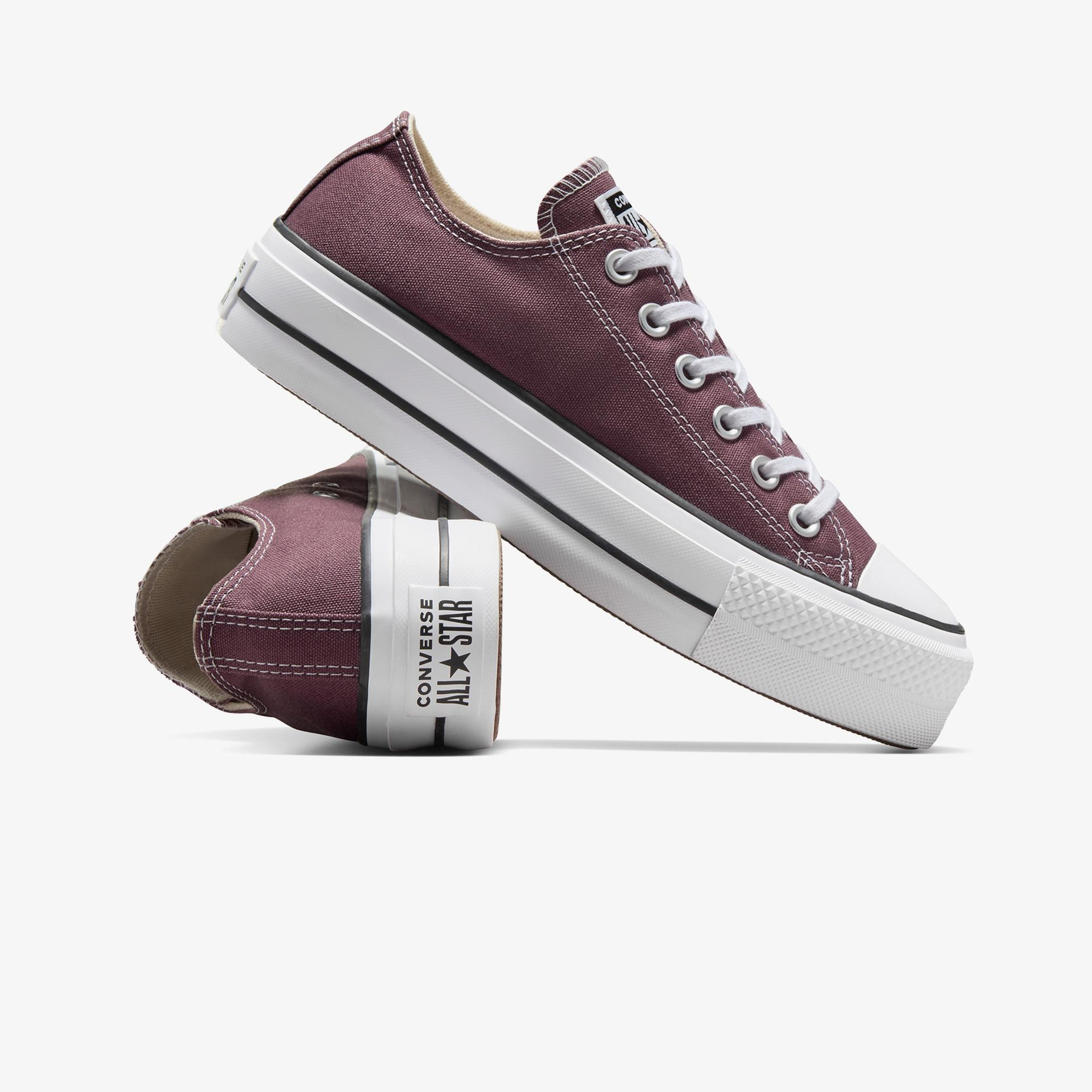 Converse Chuck Taylor All Star Lift Kadın Bordo Platform Sneaker