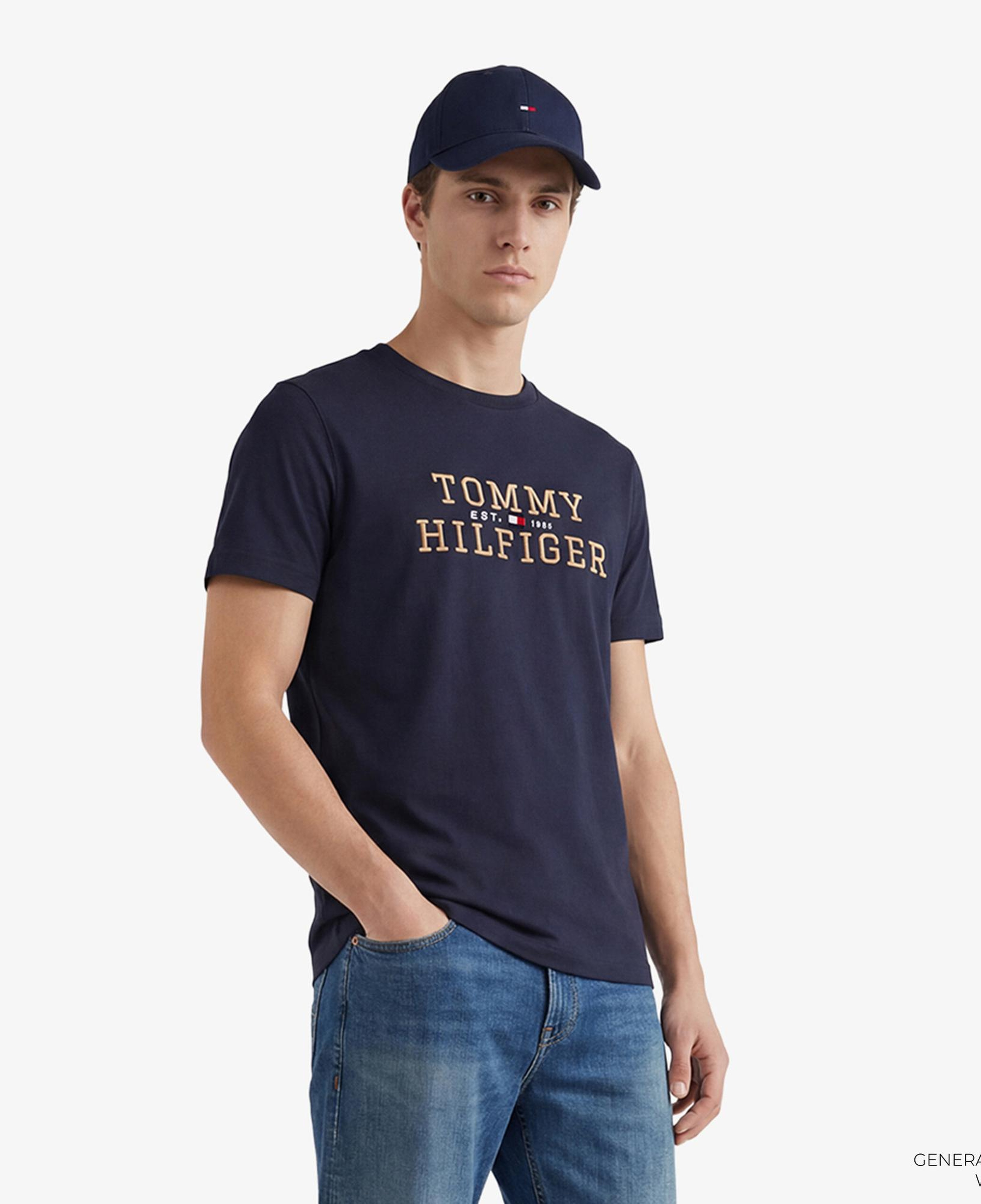 Tommy Hilfiger Brand Love Graphic Erkek Lacivert T-Shirt