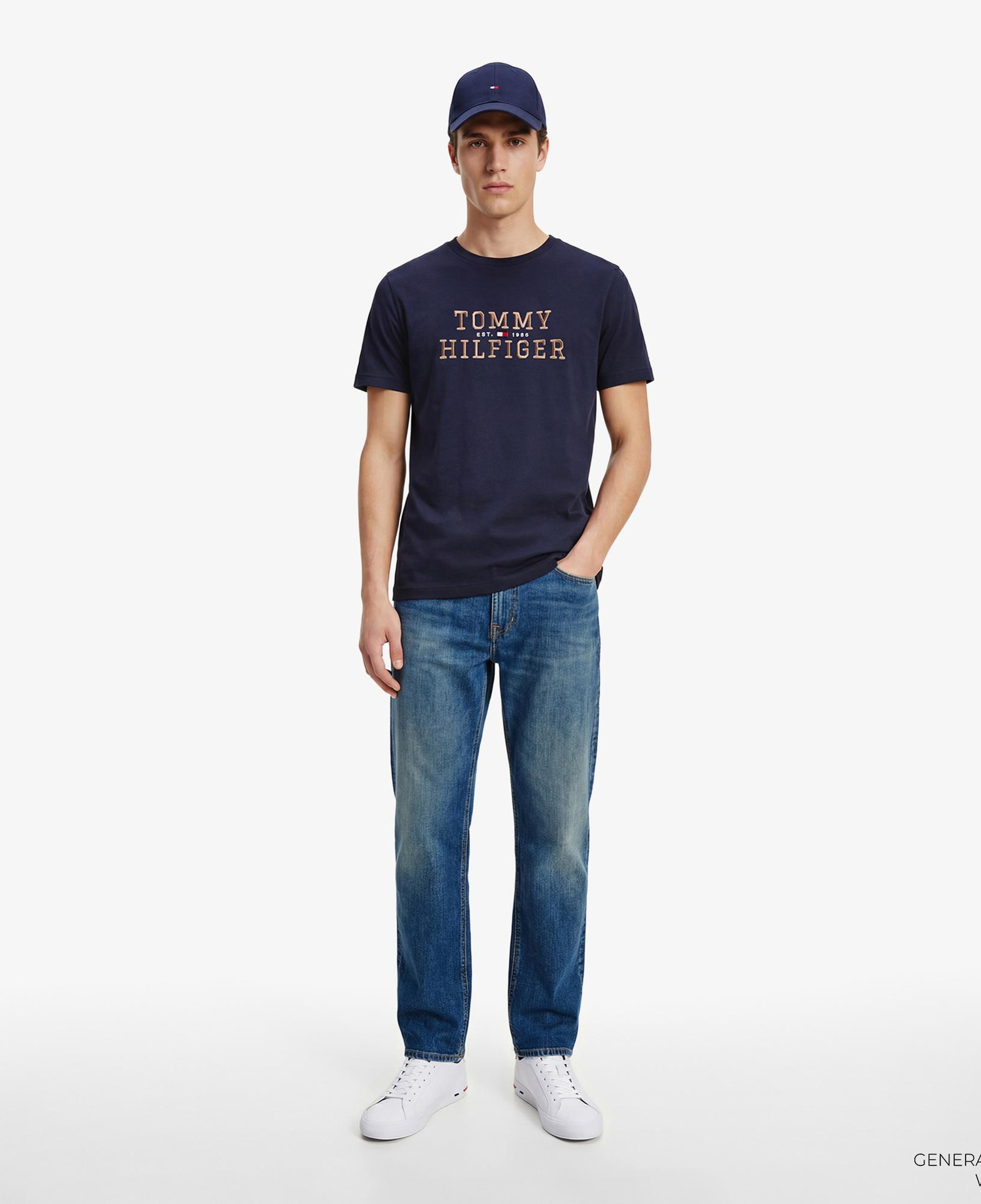 Tommy Hilfiger Brand Love Graphic Erkek Lacivert T-Shirt