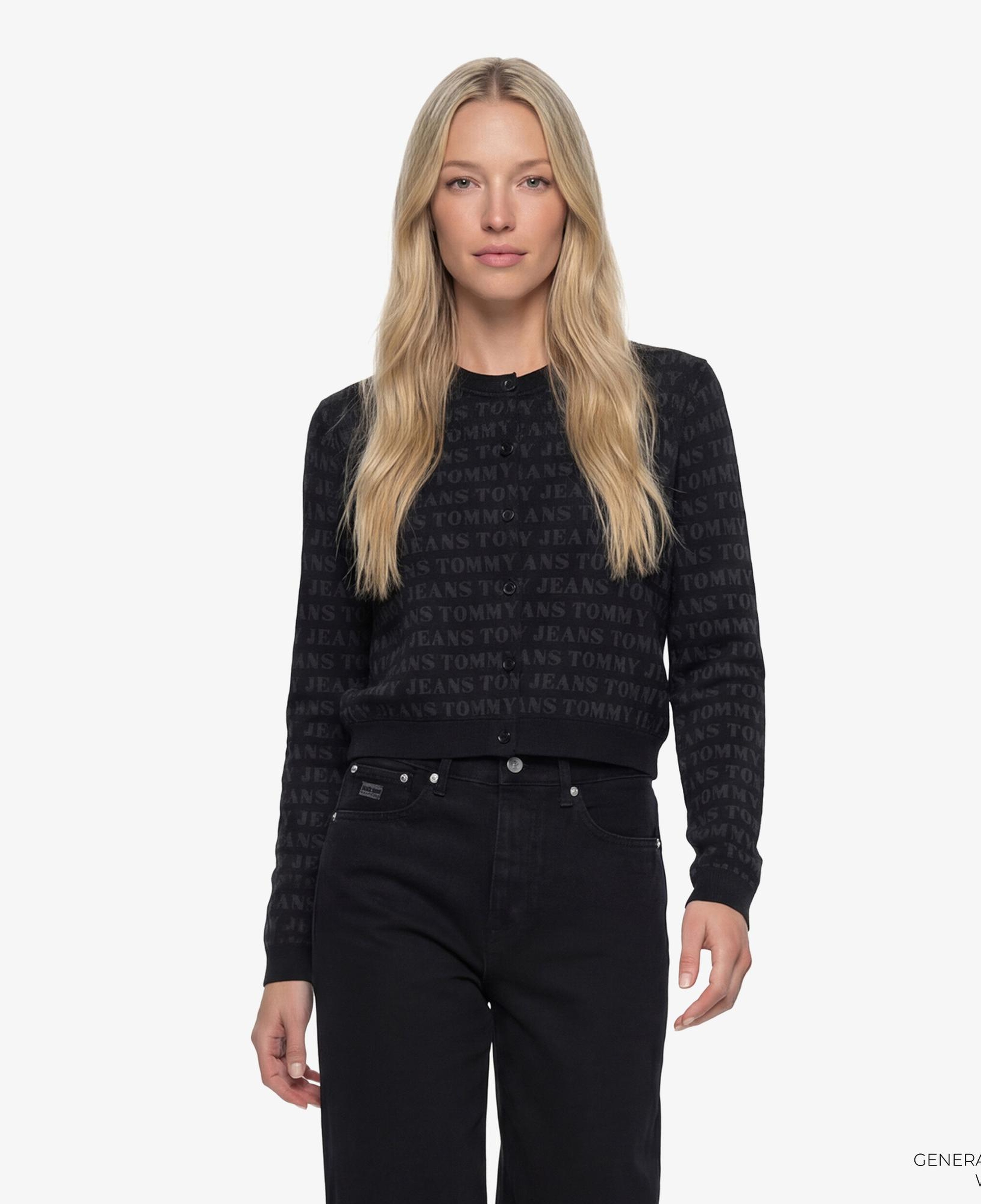 Tommy Hilfiger Dollar Kadın Siyah Triko