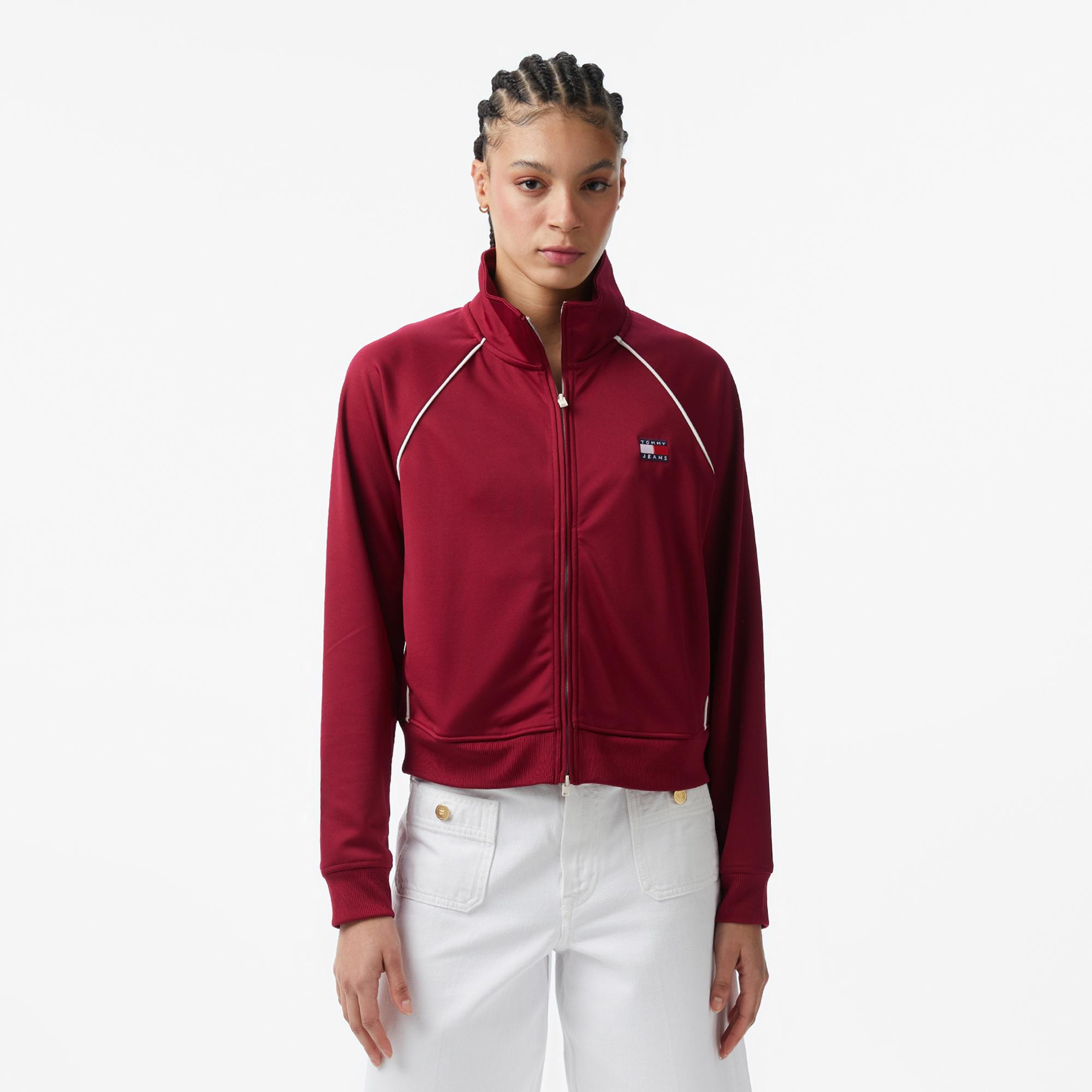 Tommy Hilfiger Badge Kadın Pembe Eşofman Üstü