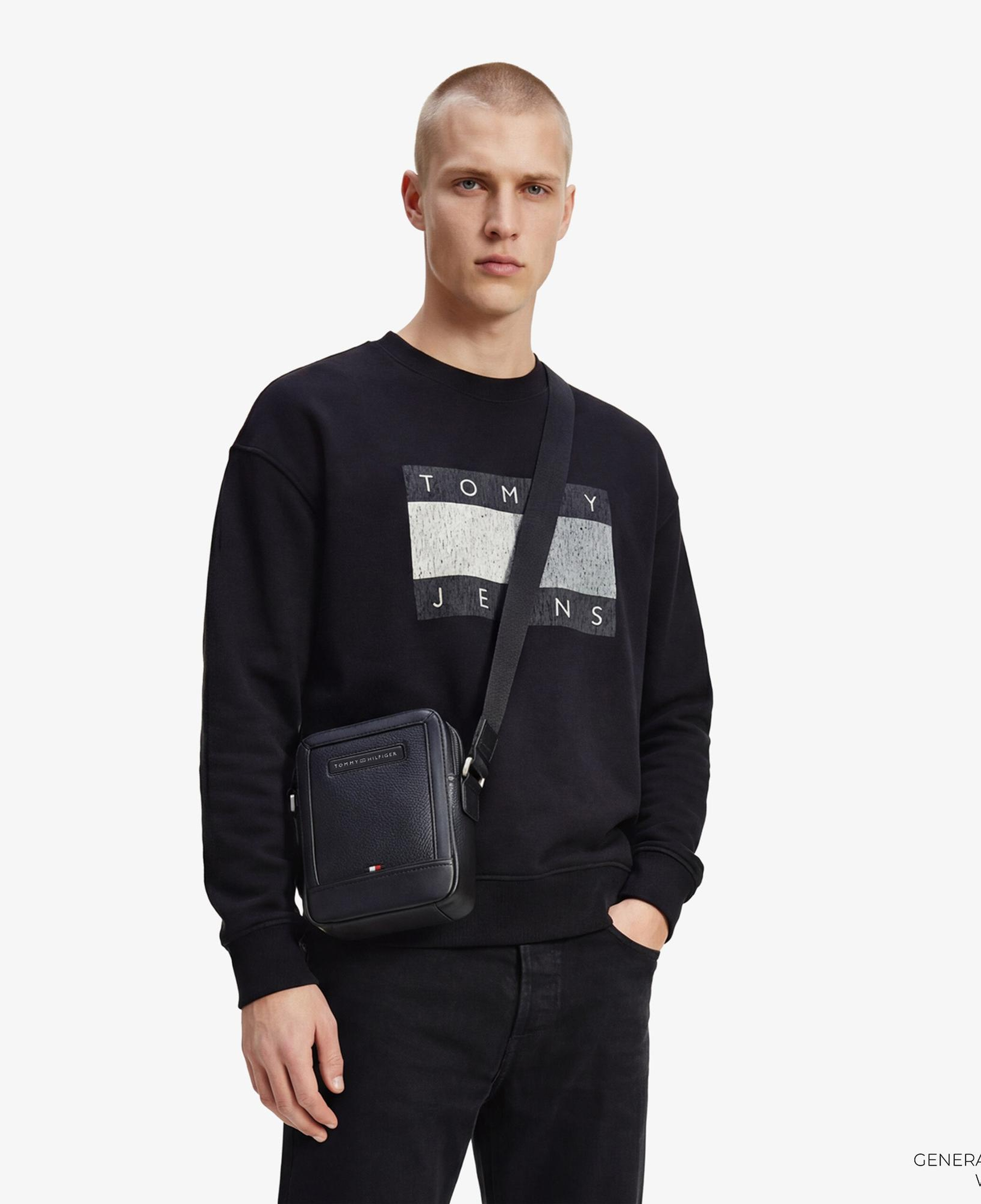 Tommy Hilfiger Flag Bearer Erkek Siyah Sweatshirt
