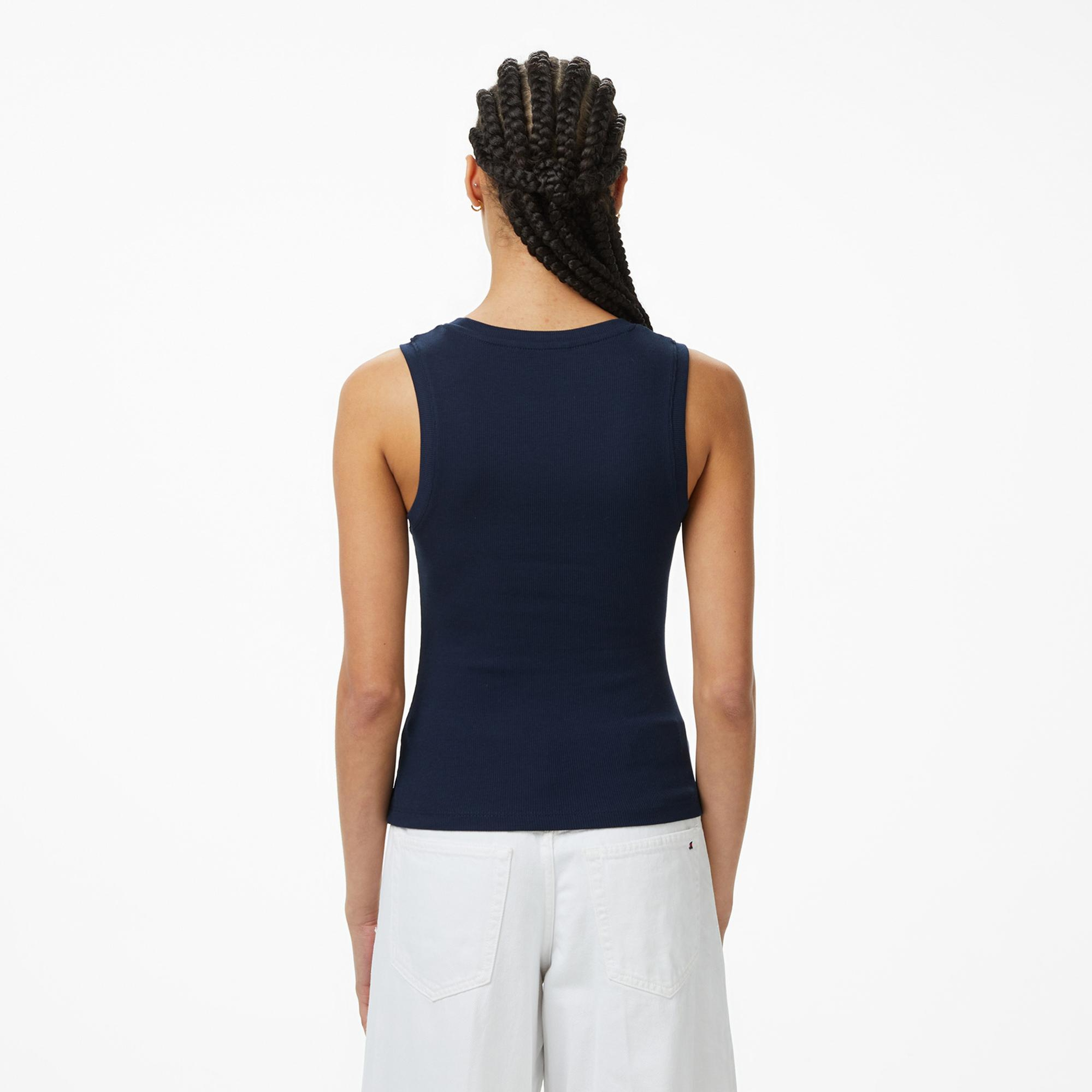 Tommy Hilfiger Denim Essentials Kadın Lacivert T-Shirt