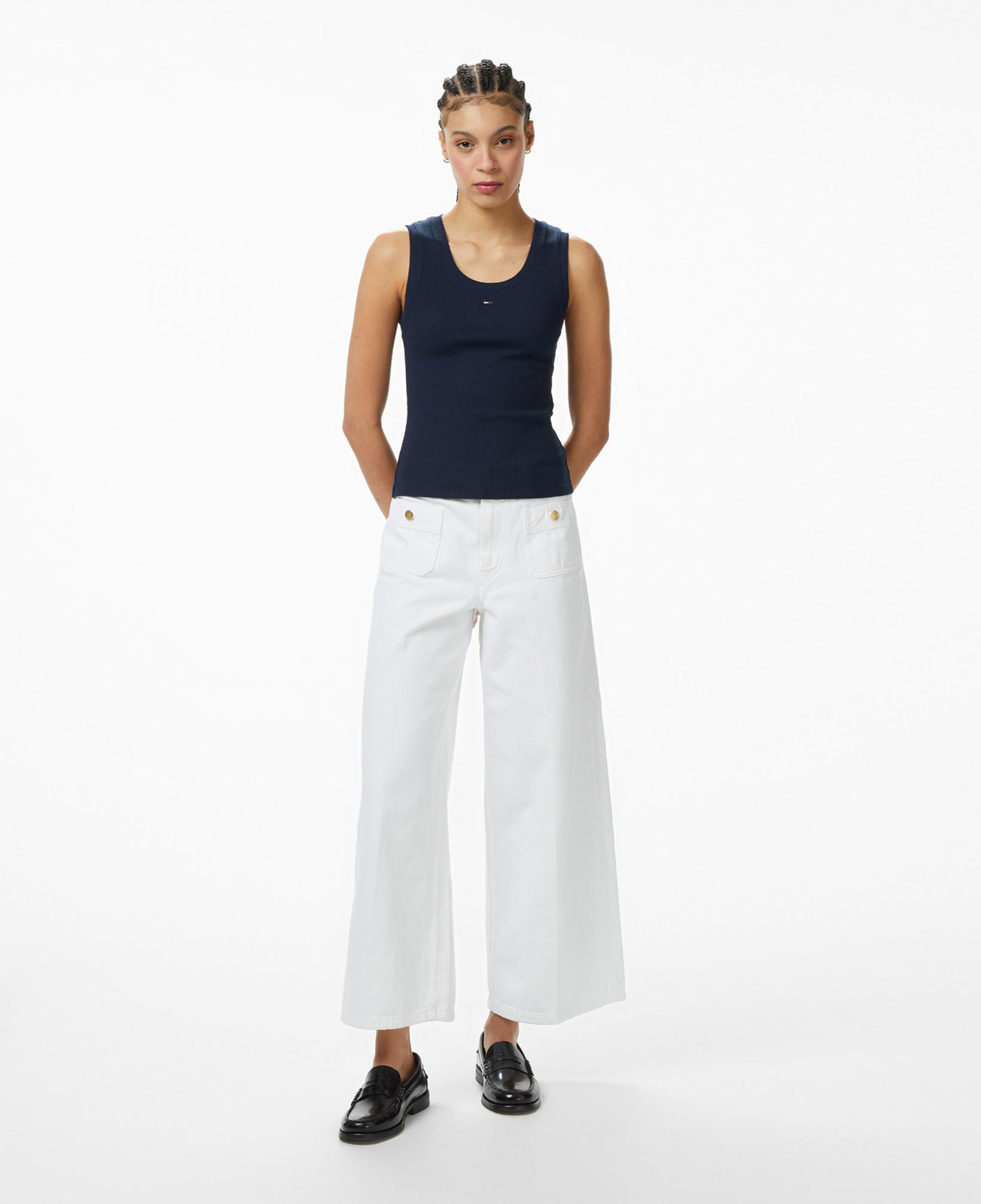 Tommy Hilfiger Denim Essentials Kadın Lacivert T-Shirt