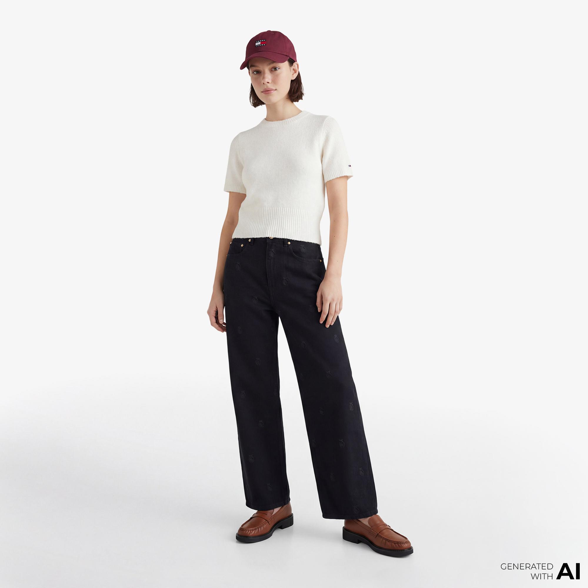 Tommy Hilfiger Essentials Black Kadın Siyah Jean