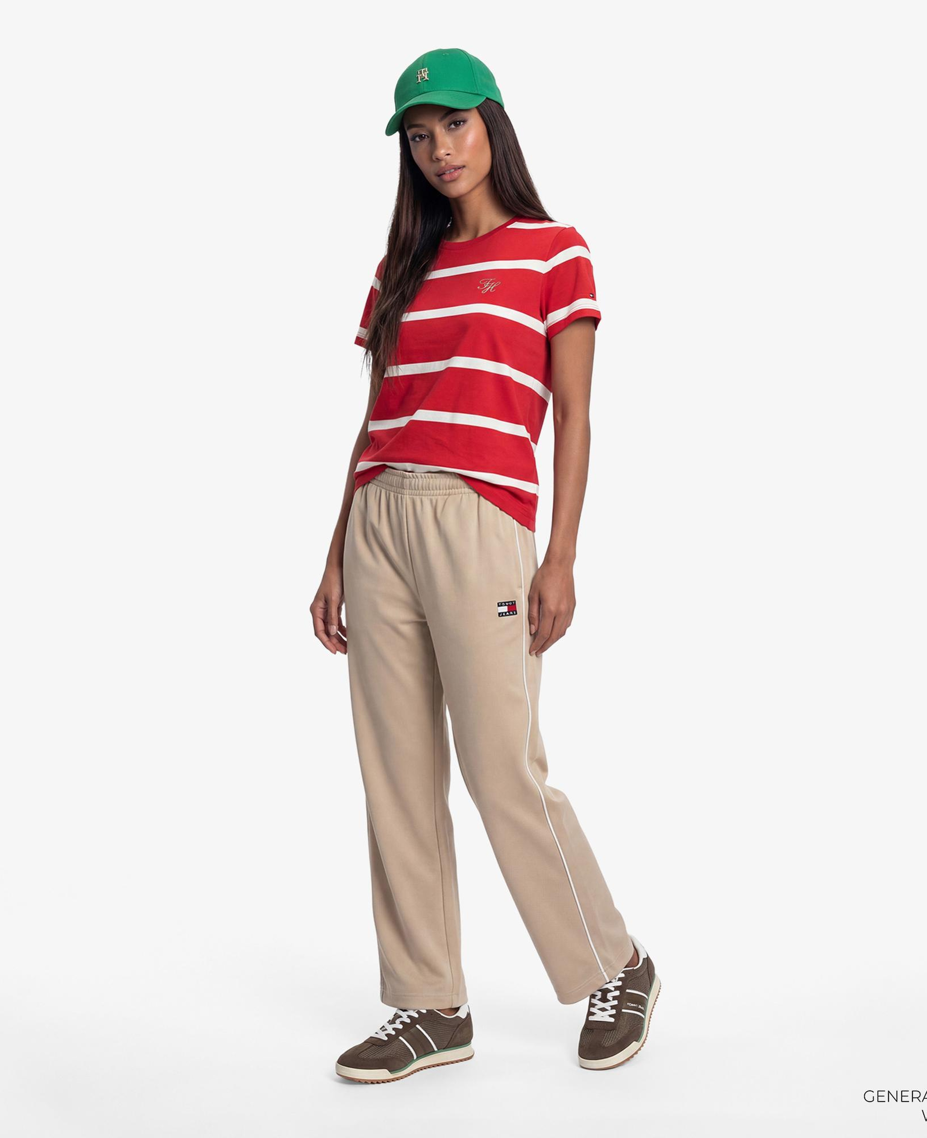 Tommy Hilfiger Script Kadın Kırmızı T-Shirt