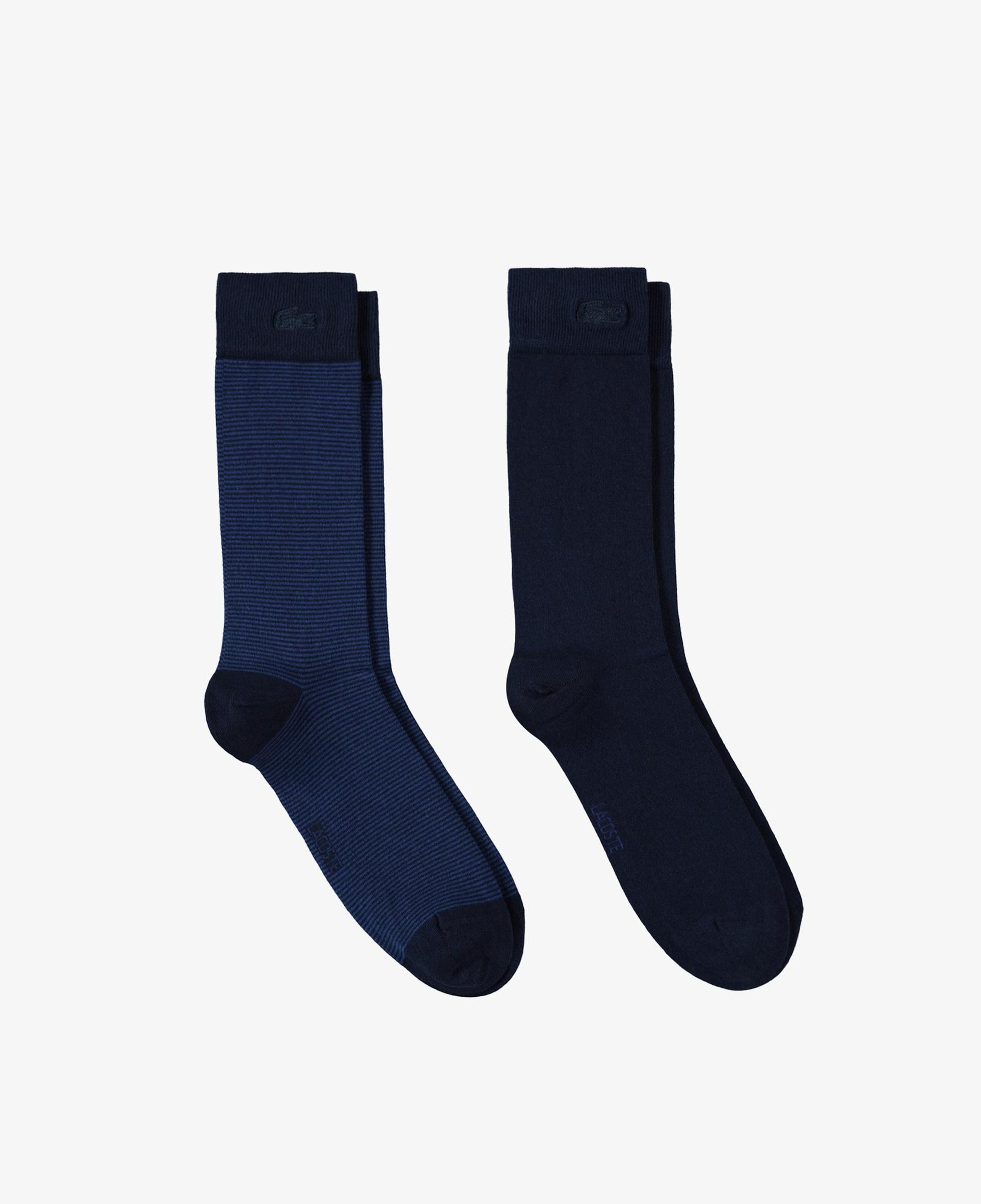 Lacoste Erkek Çizgili Lacivert Çorap