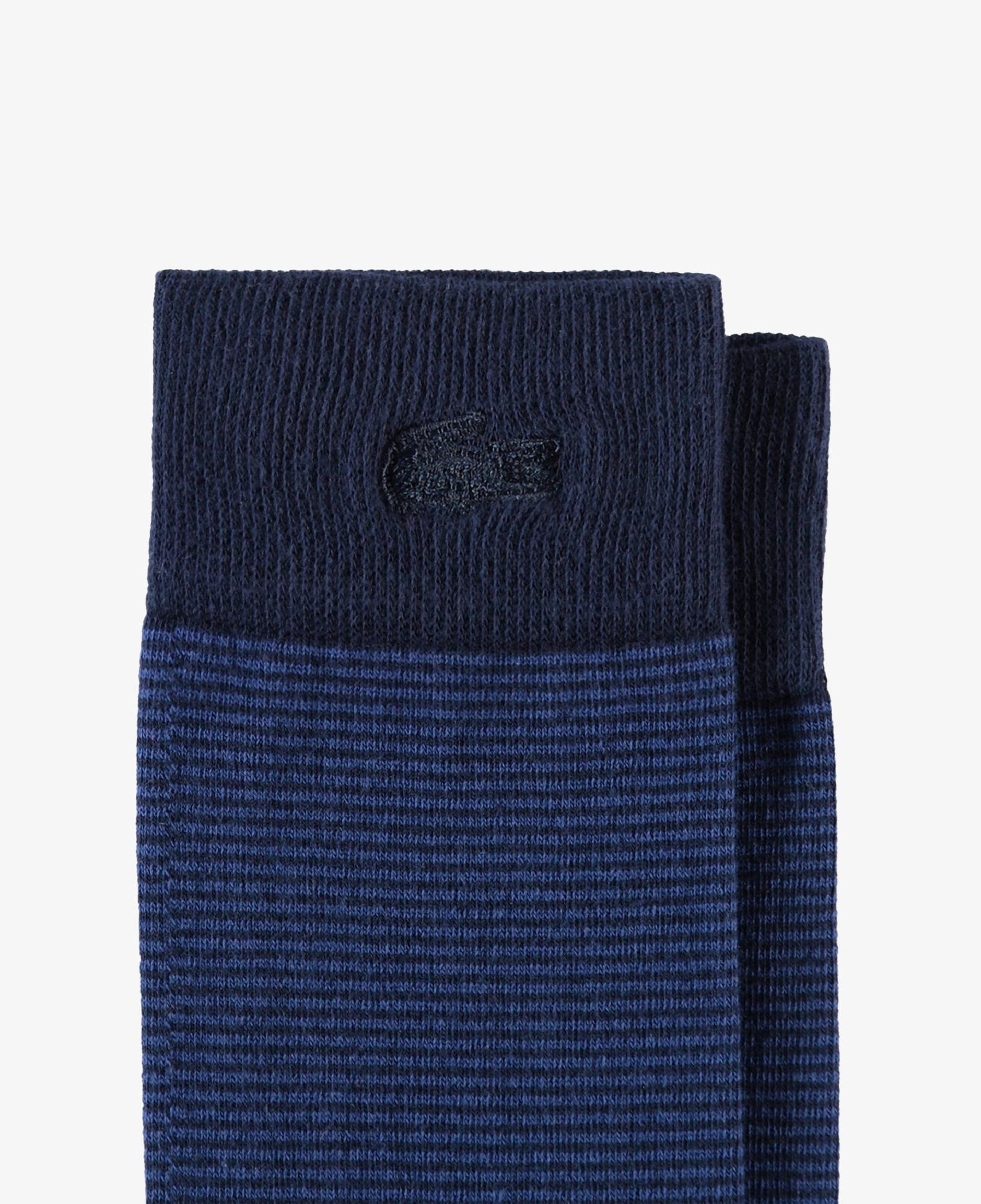 Lacoste Erkek Çizgili Lacivert Çorap