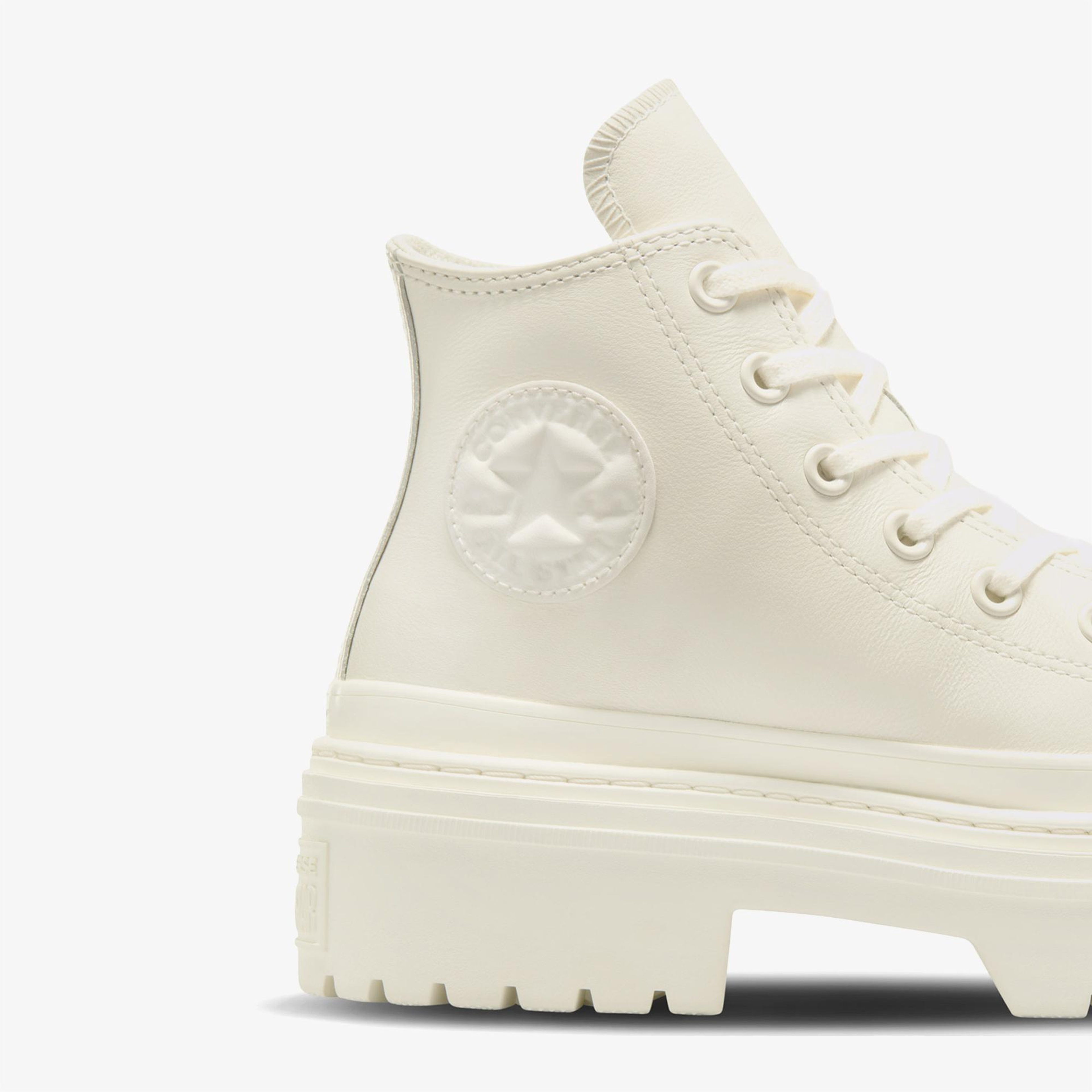Converse Chuck Taylor All Star Lugged Heel Kadın Bej Deri Platform Bot