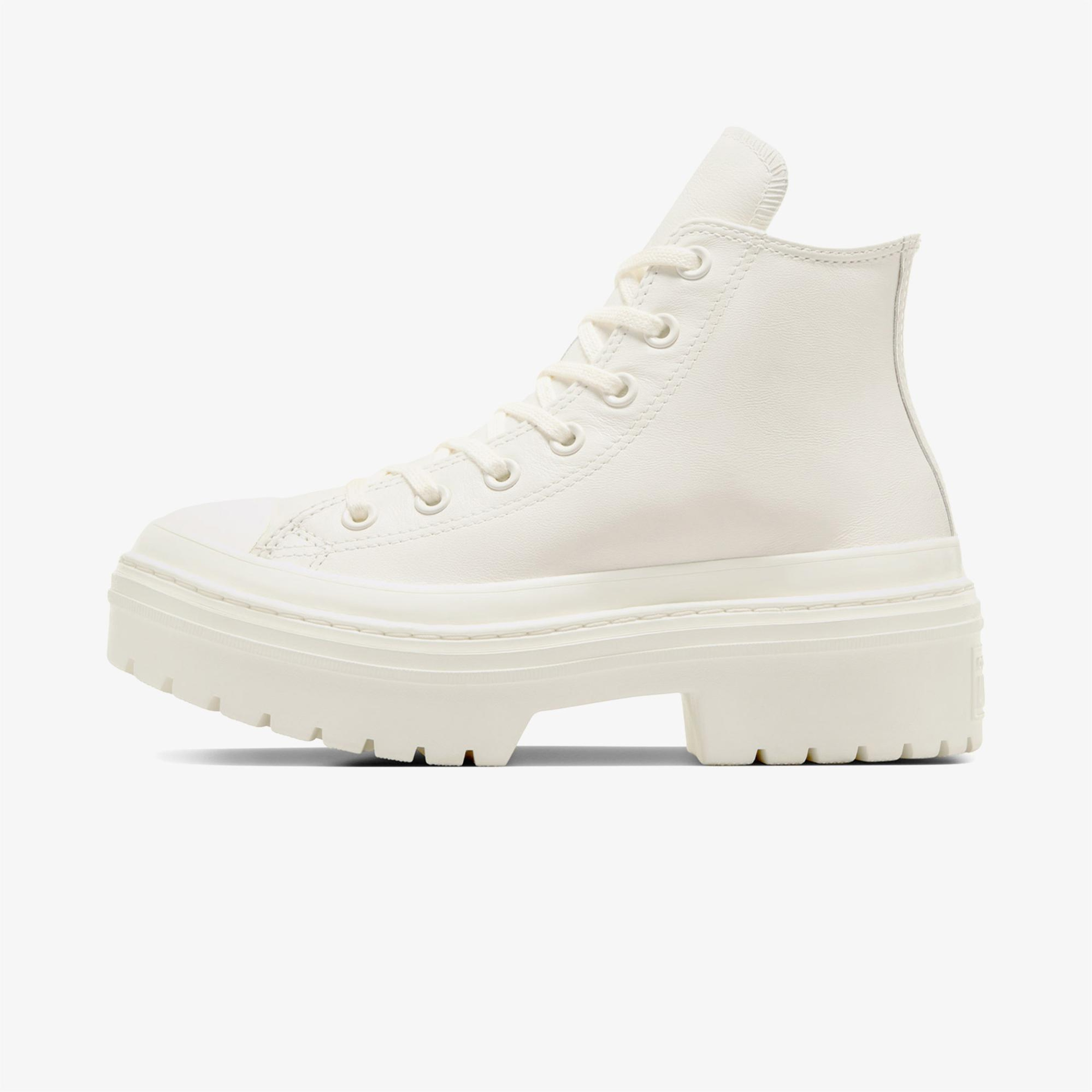 Converse Chuck Taylor All Star Lugged Heel Kadın Bej Deri Platform Bot