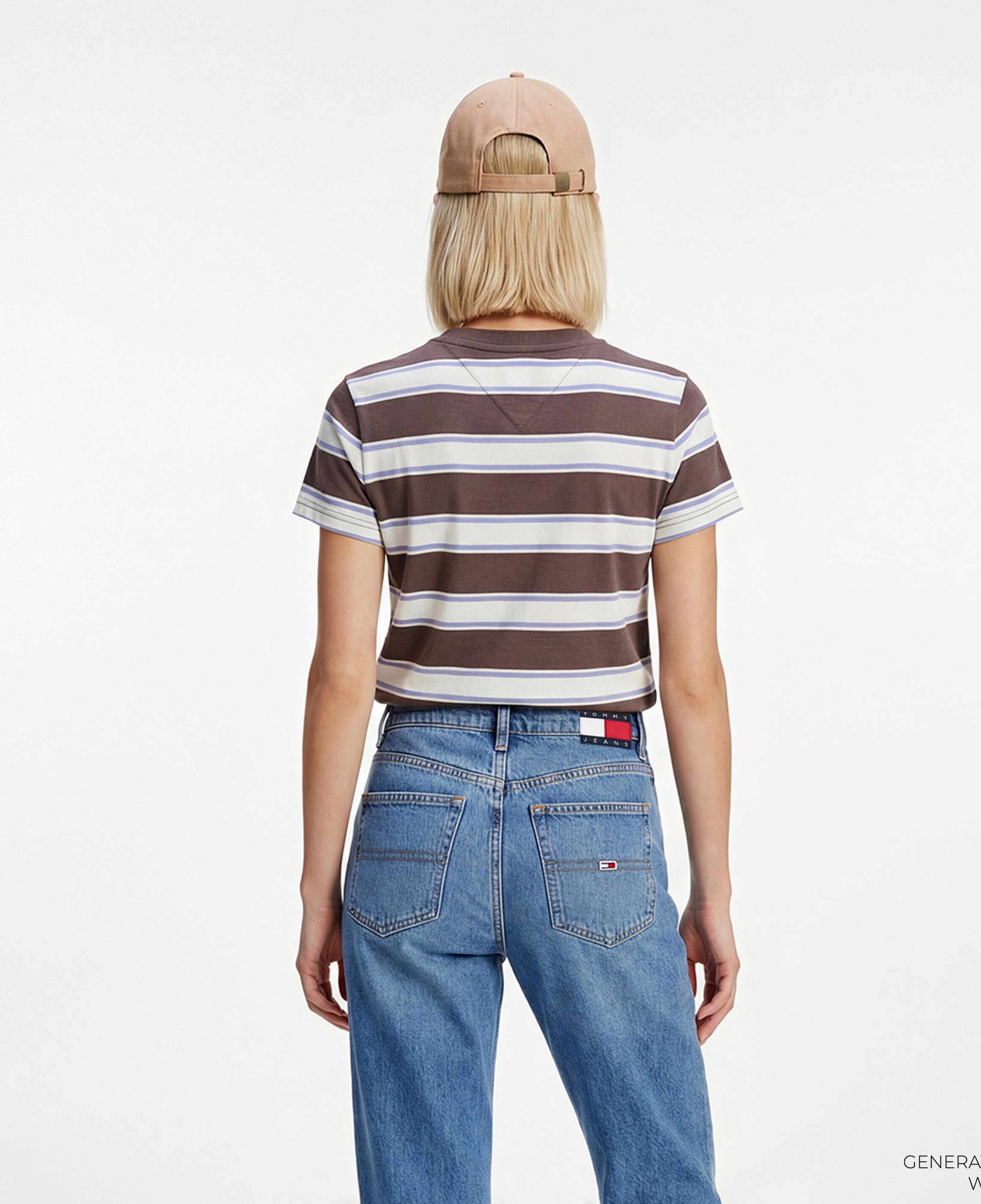 Tommy Hilfiger Denim Essentials Kadın Kahverengi T-Shirt