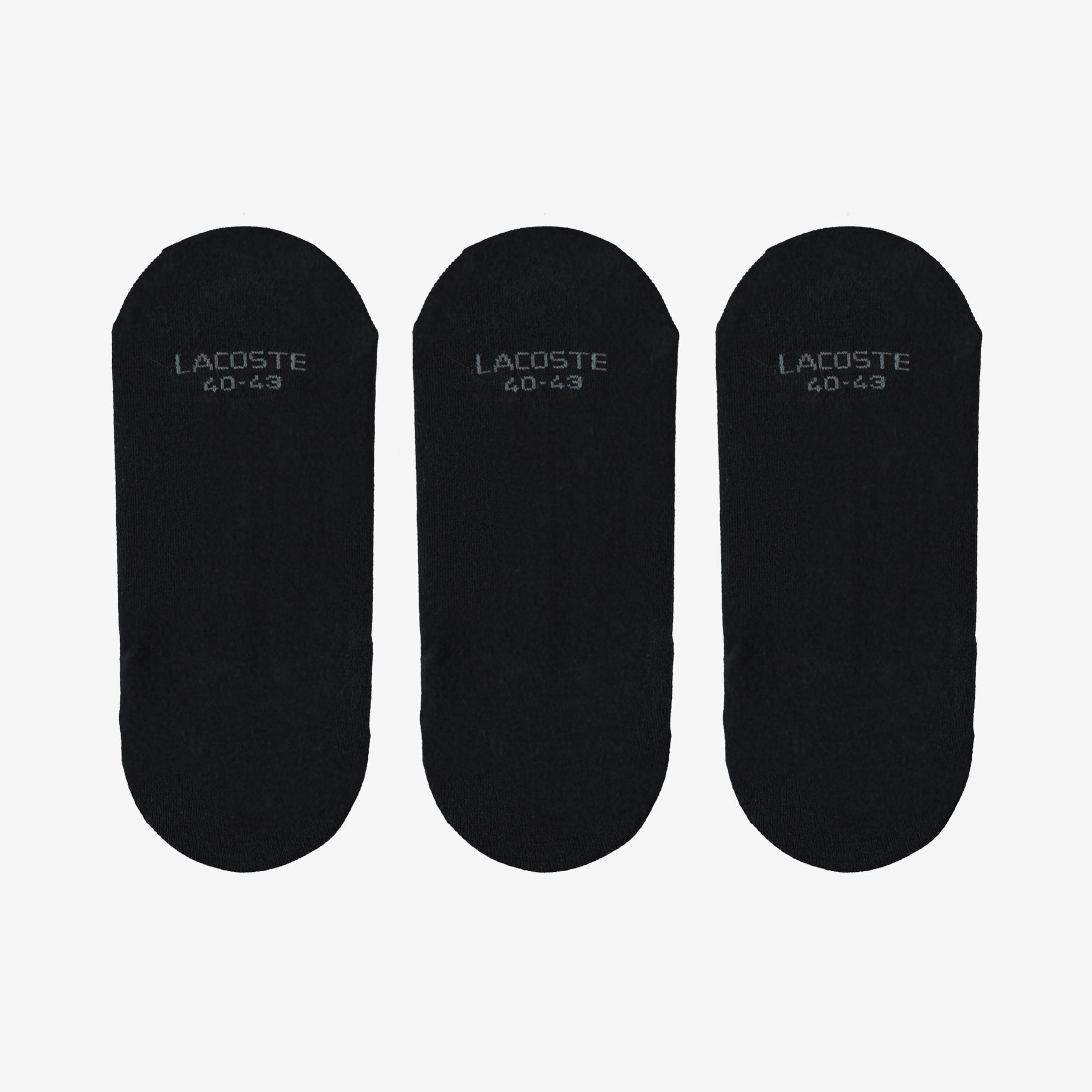 Lacoste Unisex 3'lü Siyah Çorap