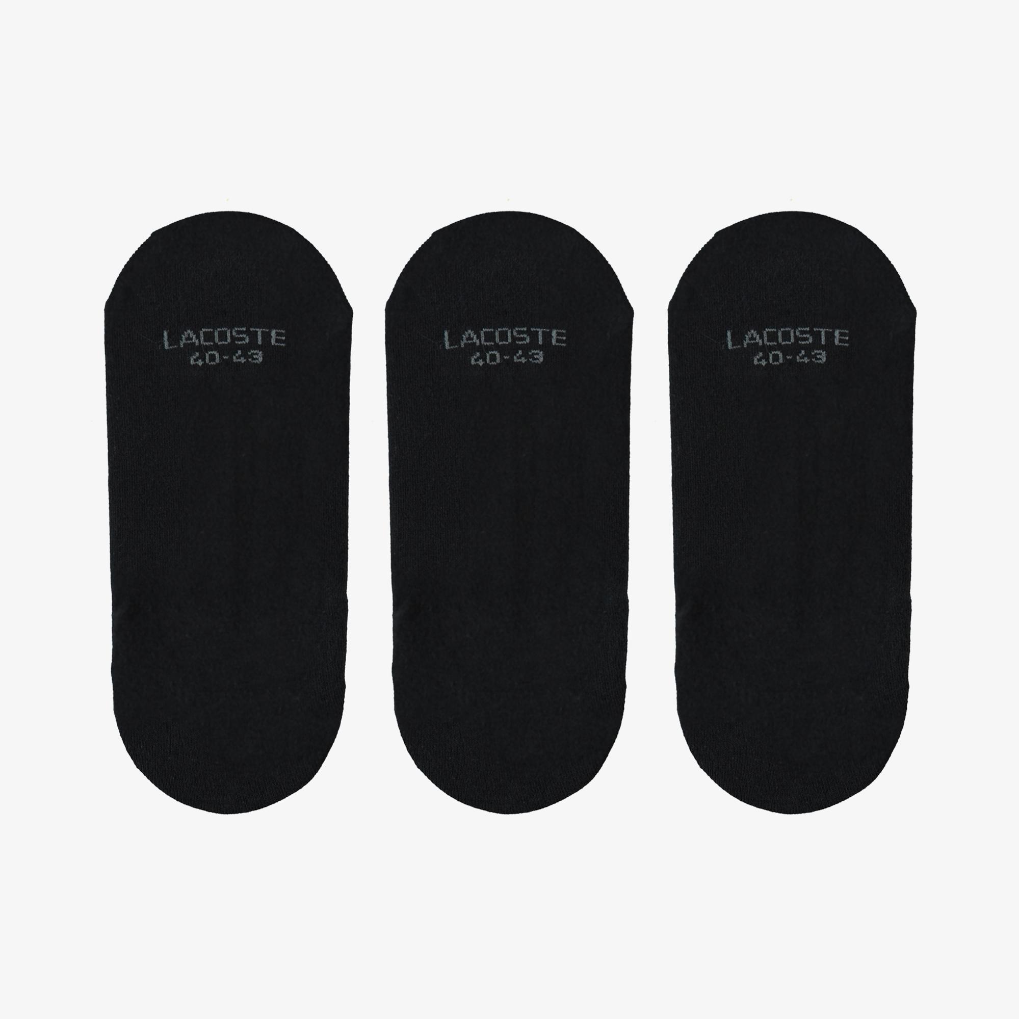 Lacoste Unisex 3'lü Siyah Çorap
