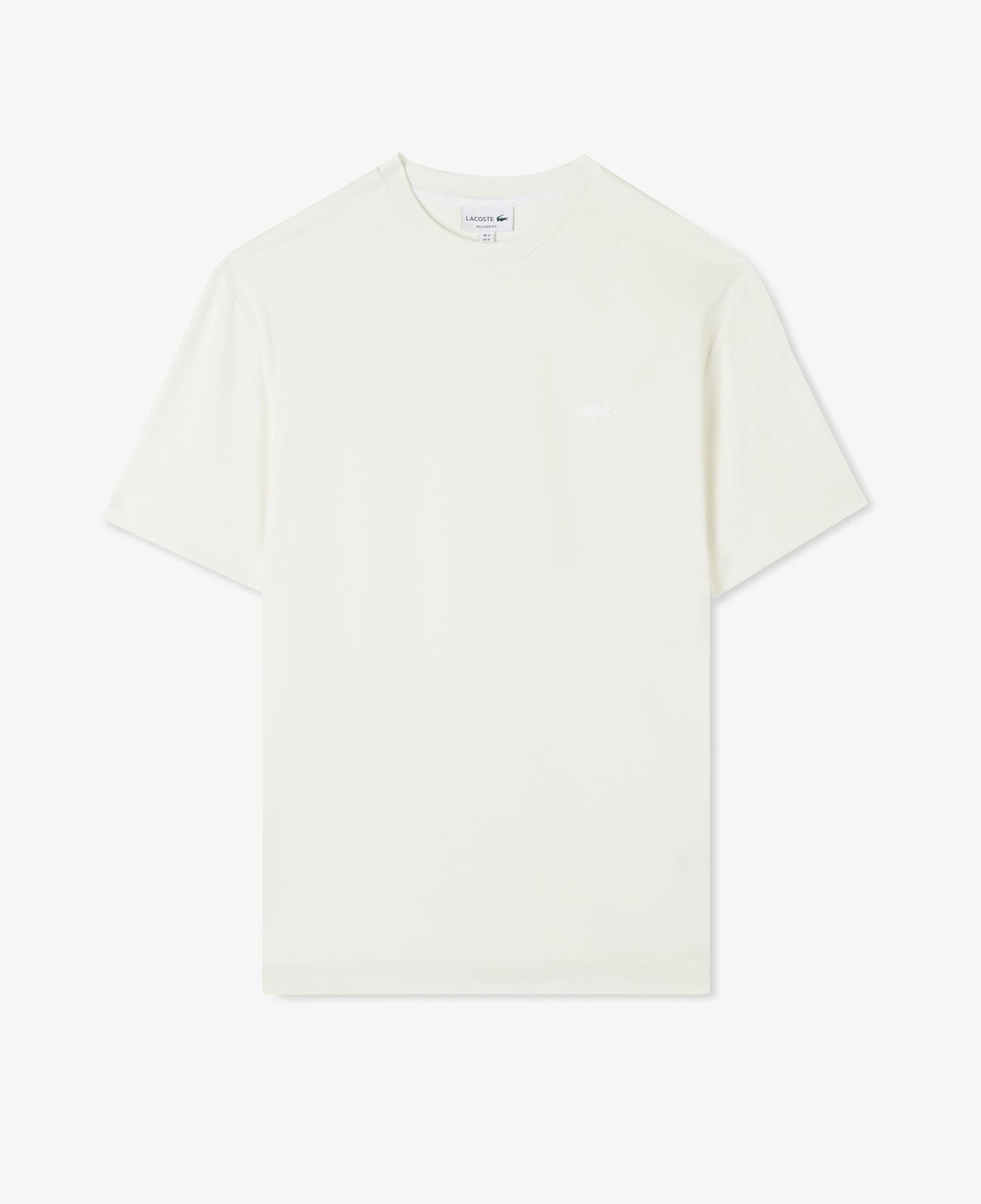 Lacoste Erkek Oversize Fit Bisiklet Yaka Beyaz T-Shirt