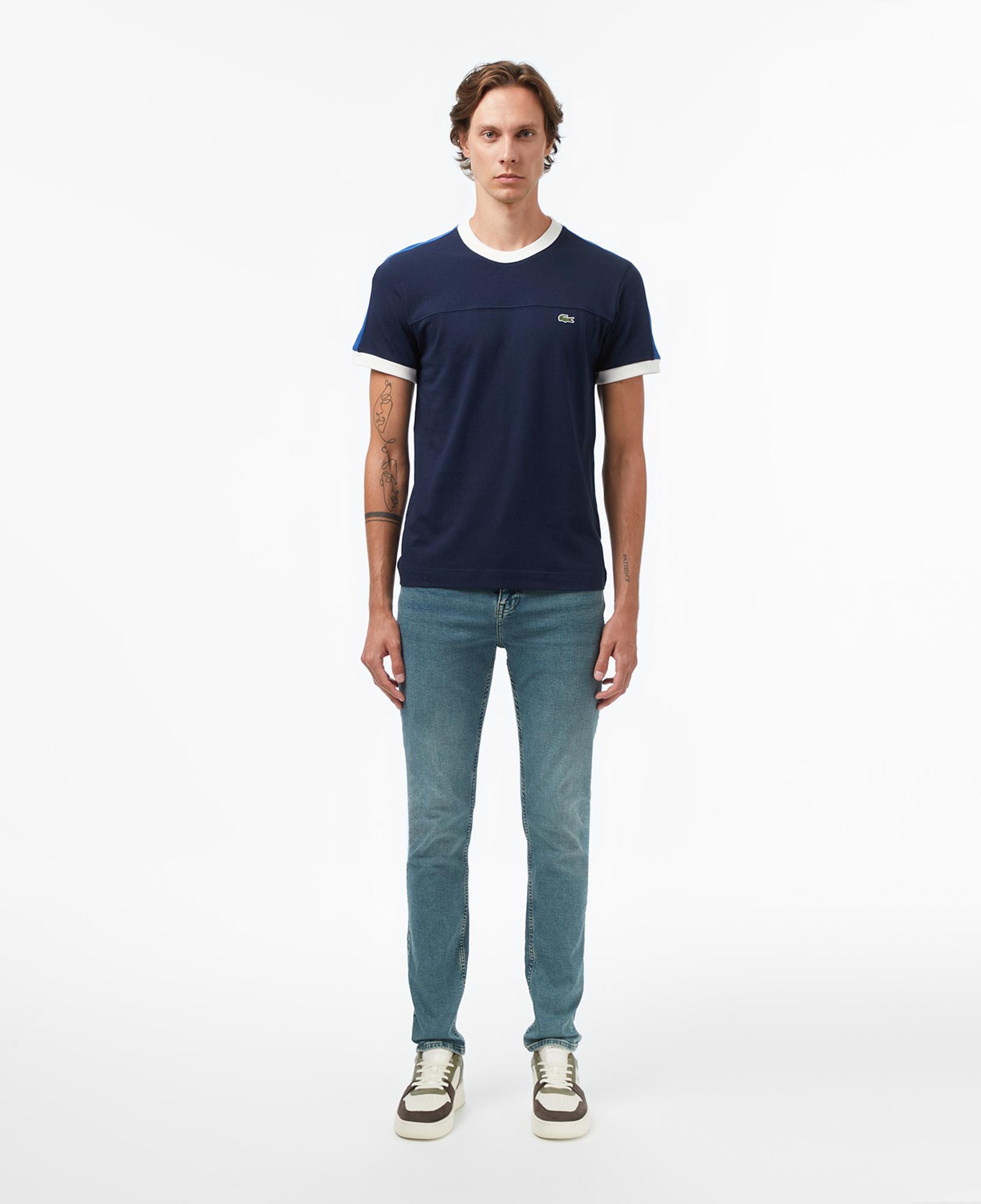 Lacoste Erkek Regular Fit Bisiklet Yaka Lacivert T-Shirt