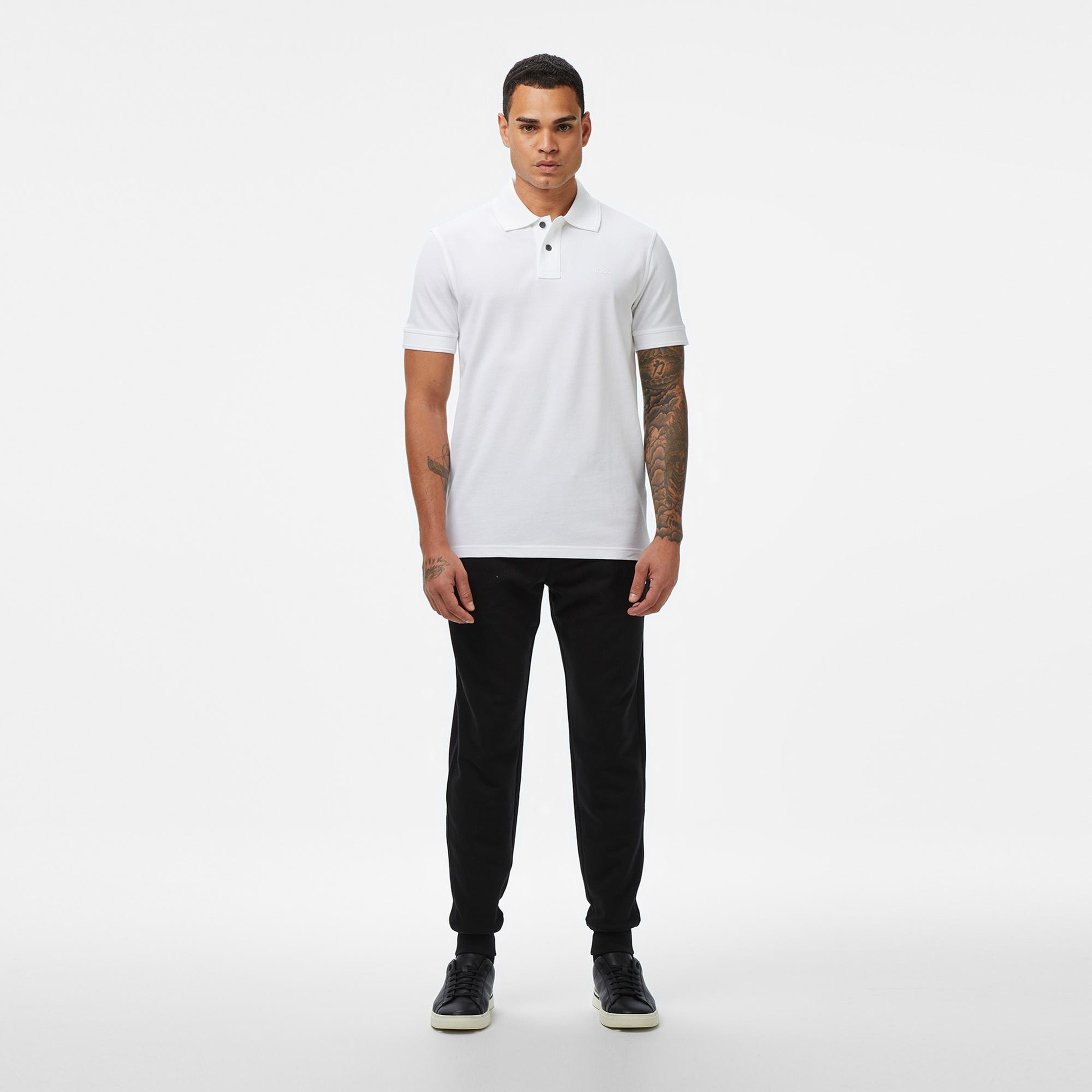 Boss Prime Erkek Beyaz Polo