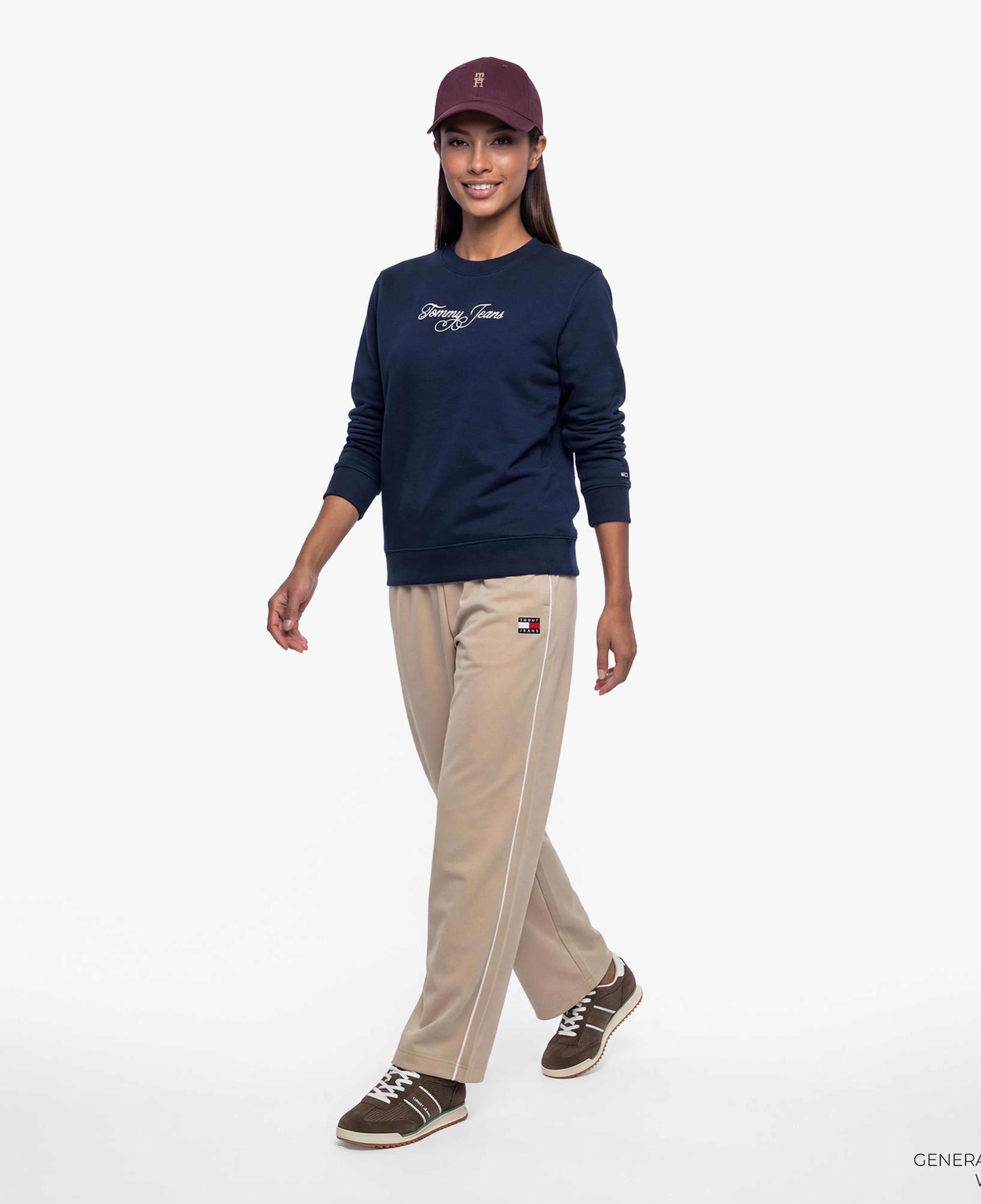 Tommy Hilfiger Essential Logo Kadın Lacivert Sweatshirt