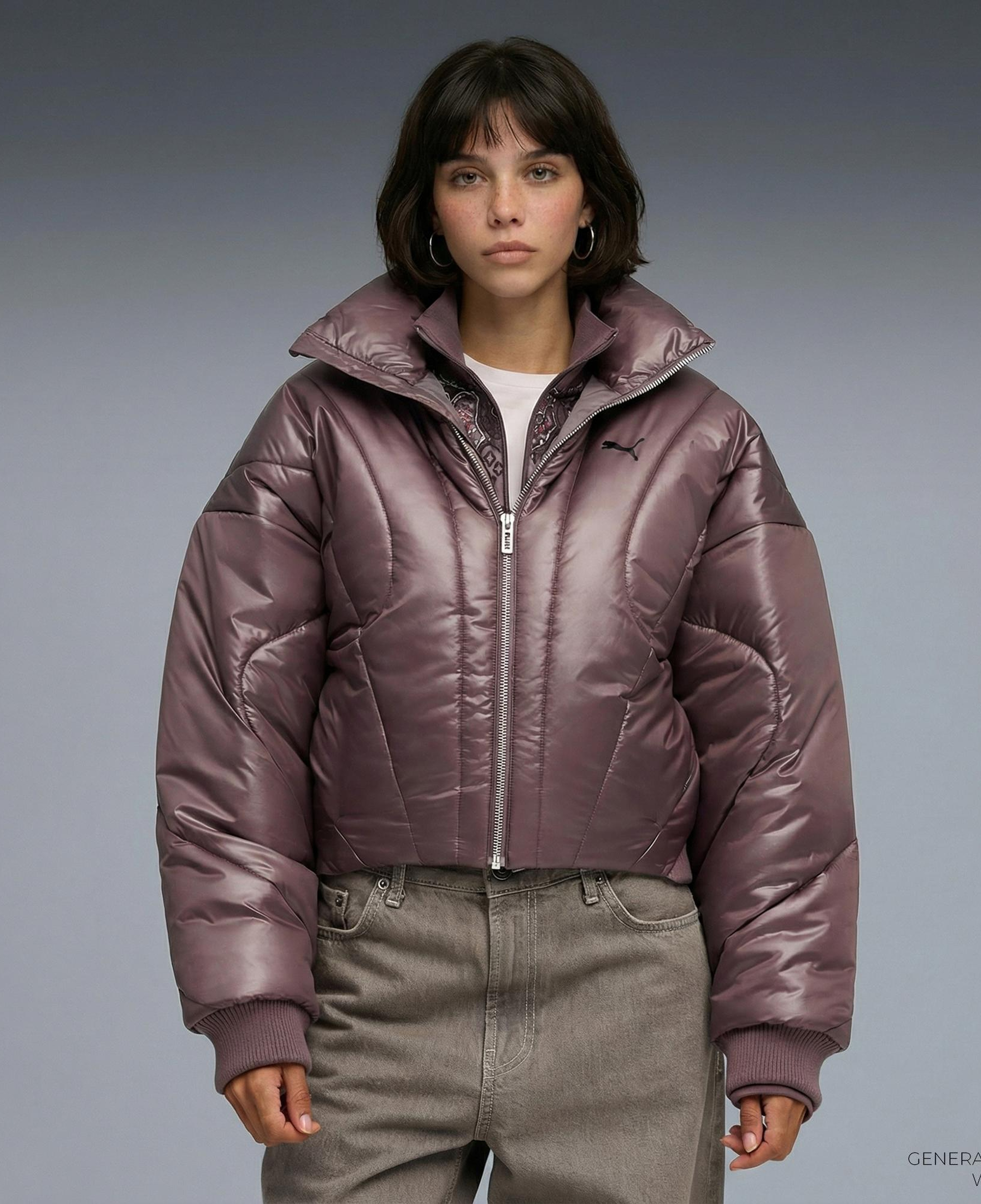 Puma Dare to Puffer Kadın Bordo Mont