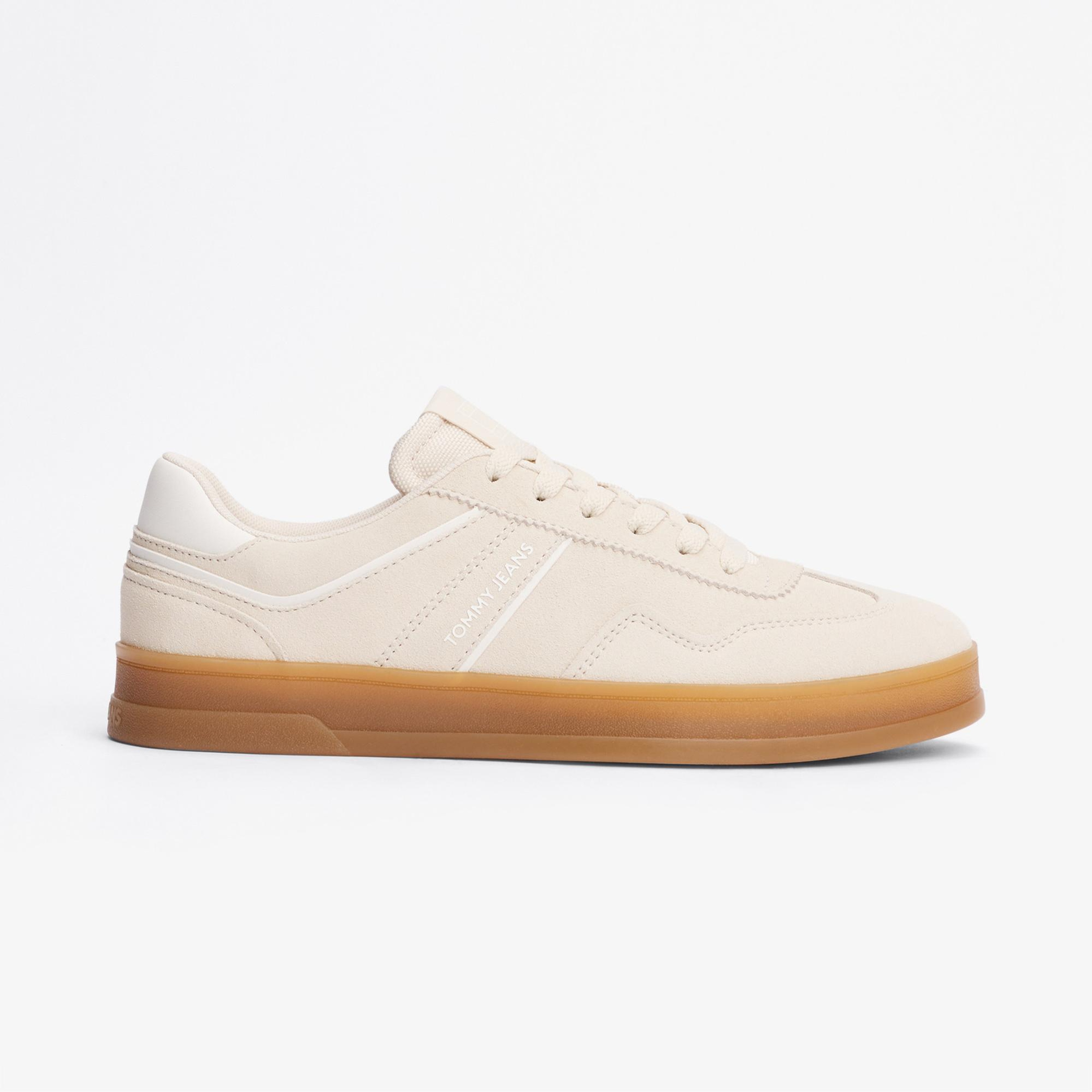 Tommy Hilfiger The Greenwich Suede Kadın Bej Sneaker