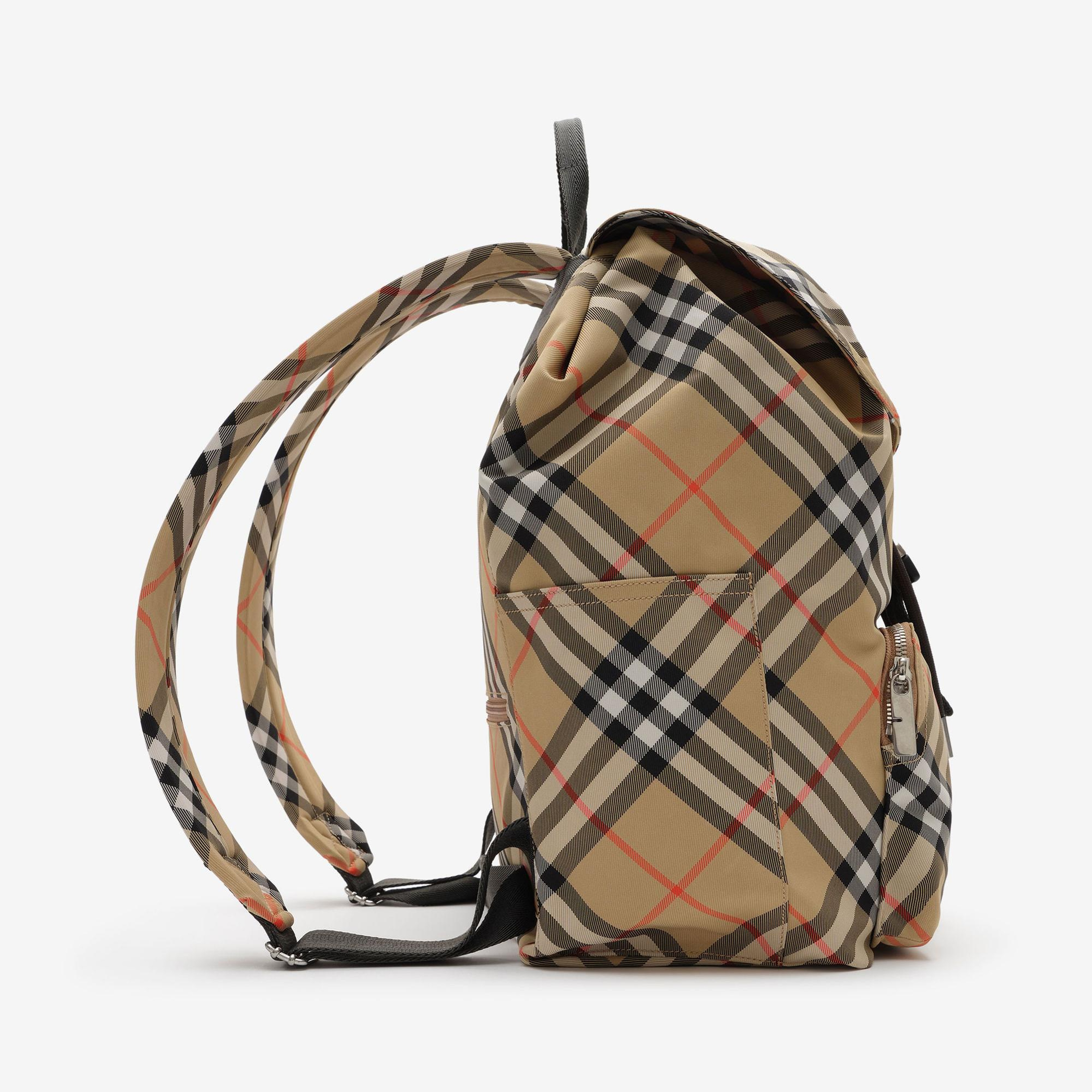 Burberry Check Erkek Bej Sırt Çantası