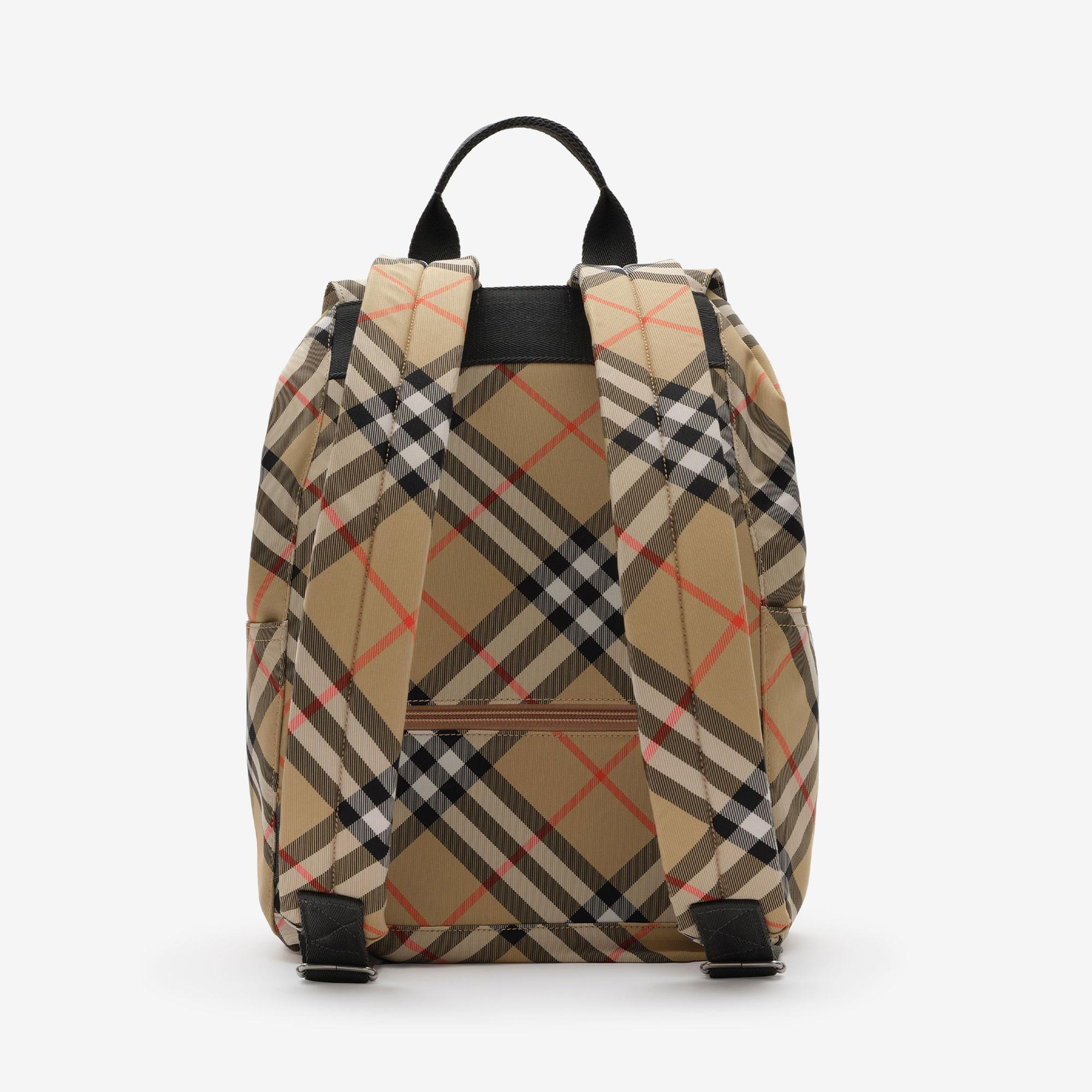 Burberry Check Erkek Bej Sırt Çantası