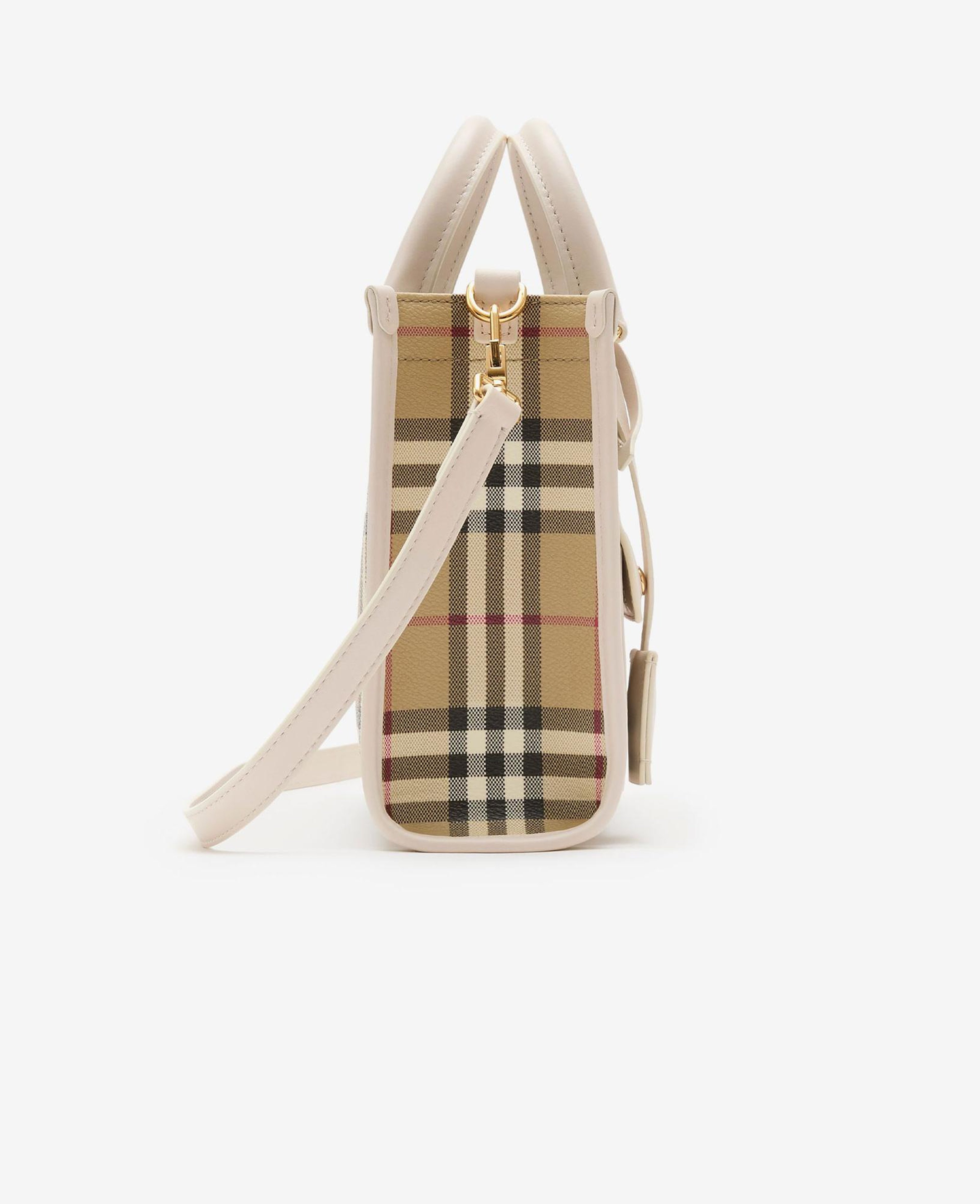 Burberry Mini Freya Tote Kadın Bej Omuz Çantası