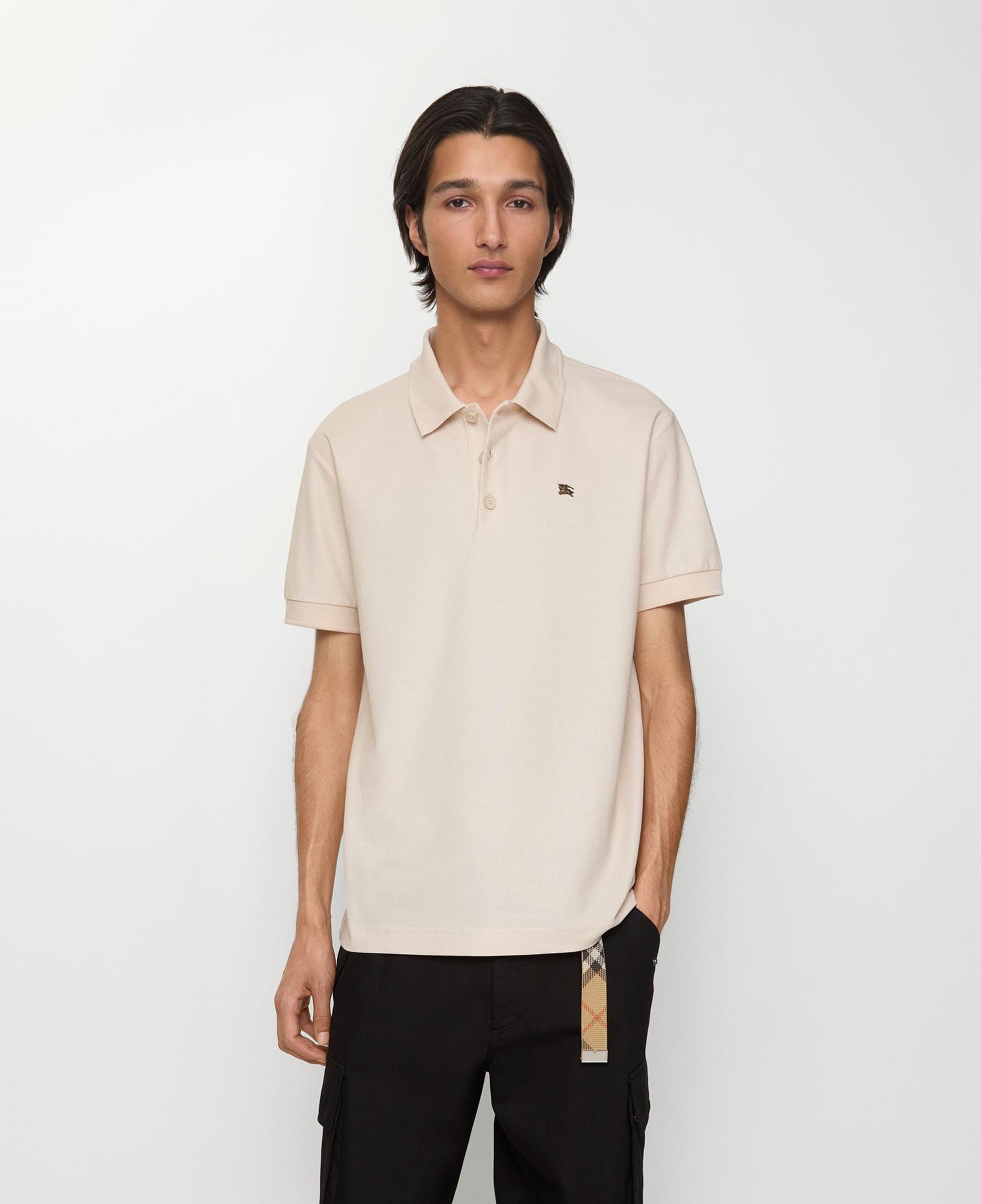 Burberry Metal Ekd Cotton Erkek Bej Polo