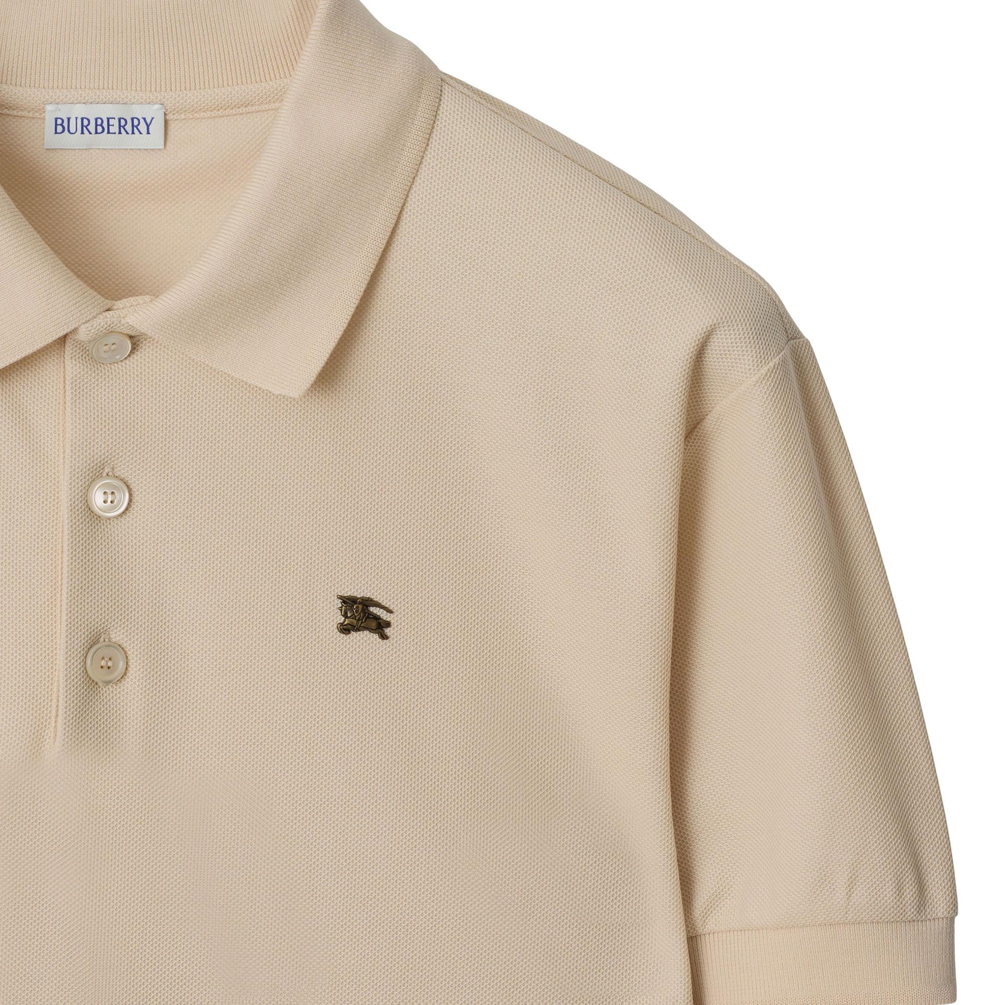Burberry Metal Ekd Cotton Erkek Bej Polo