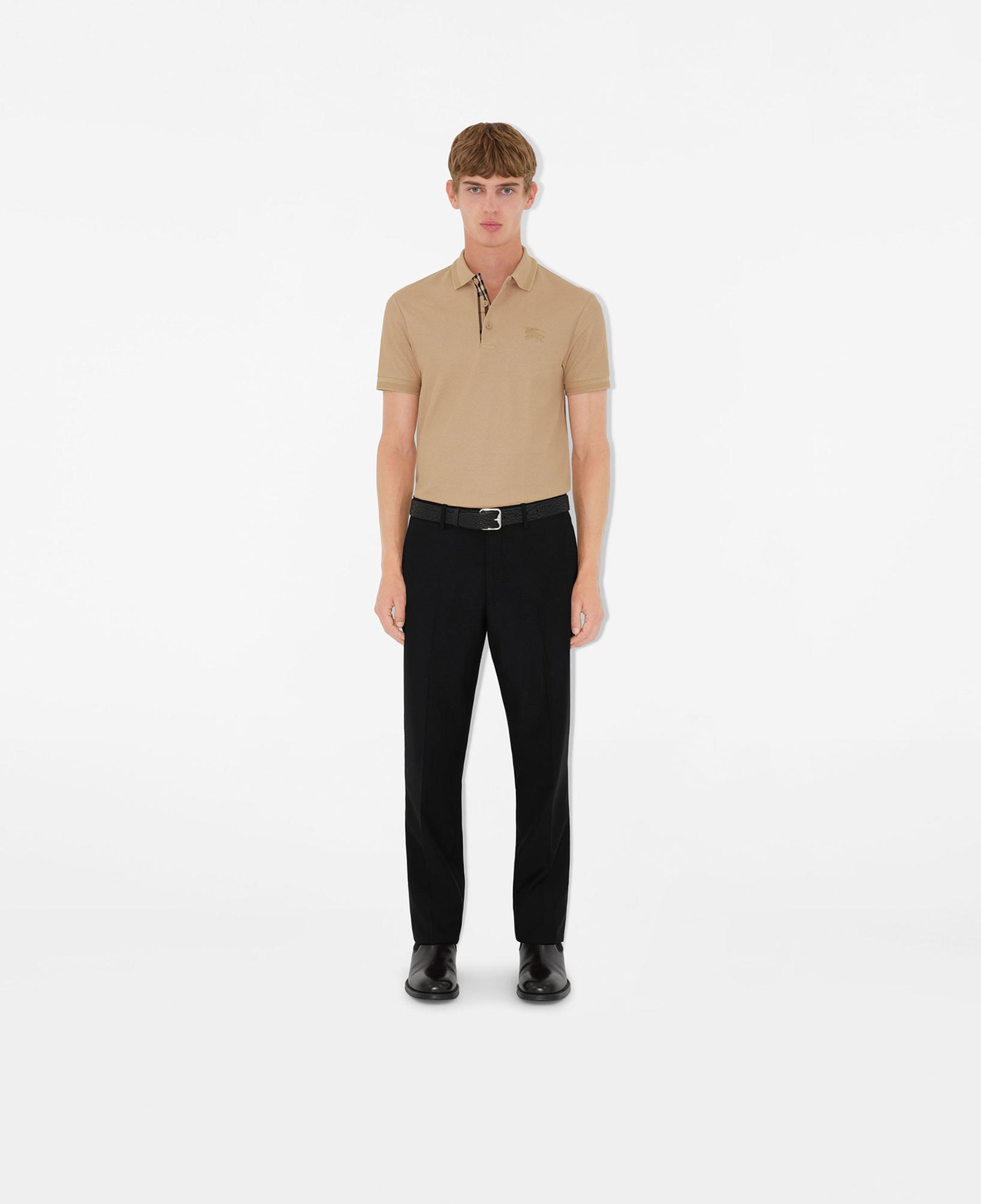 Burberry Cotton Erkek Bej Polo