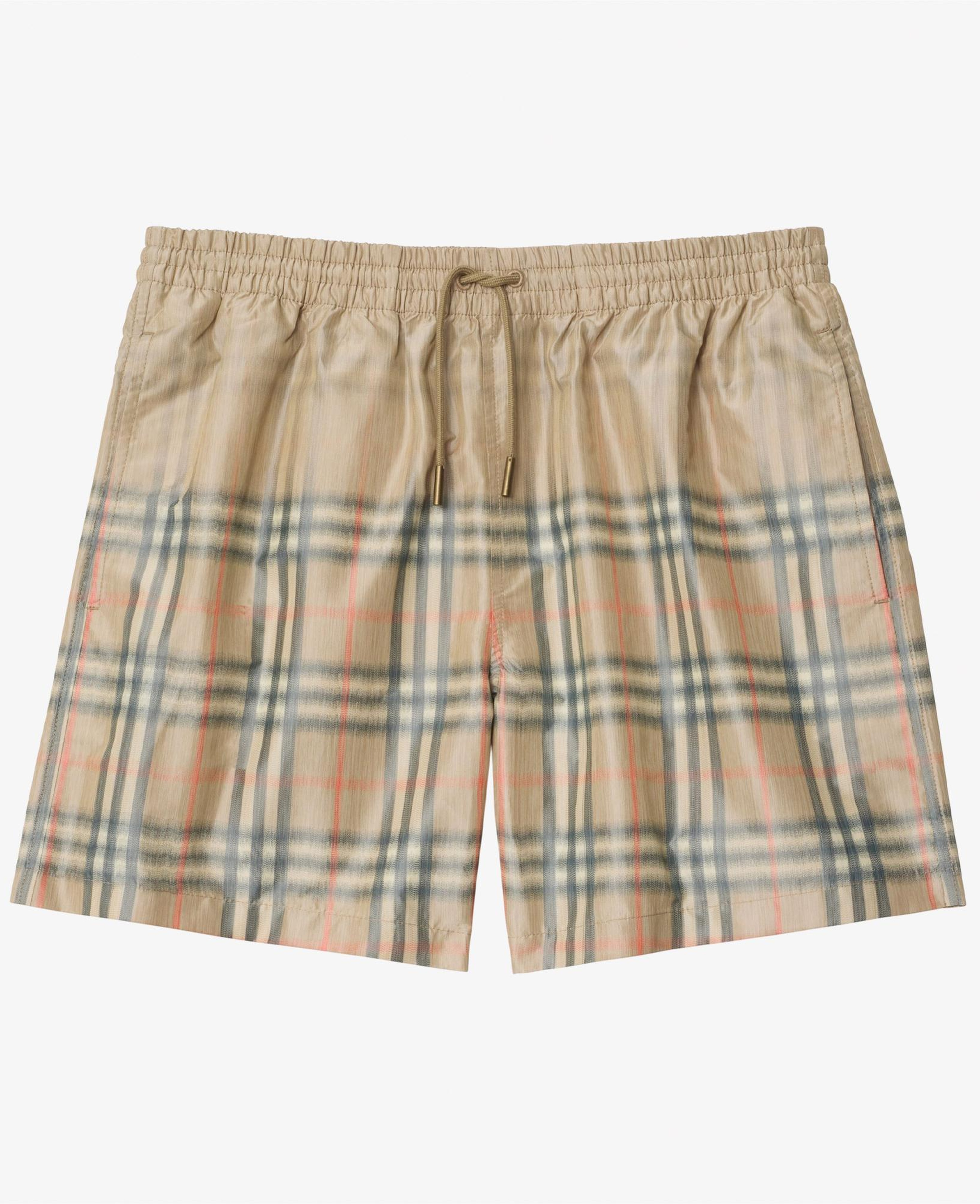 Burberry Gradient Check Erkek Bej Deniz Şortu