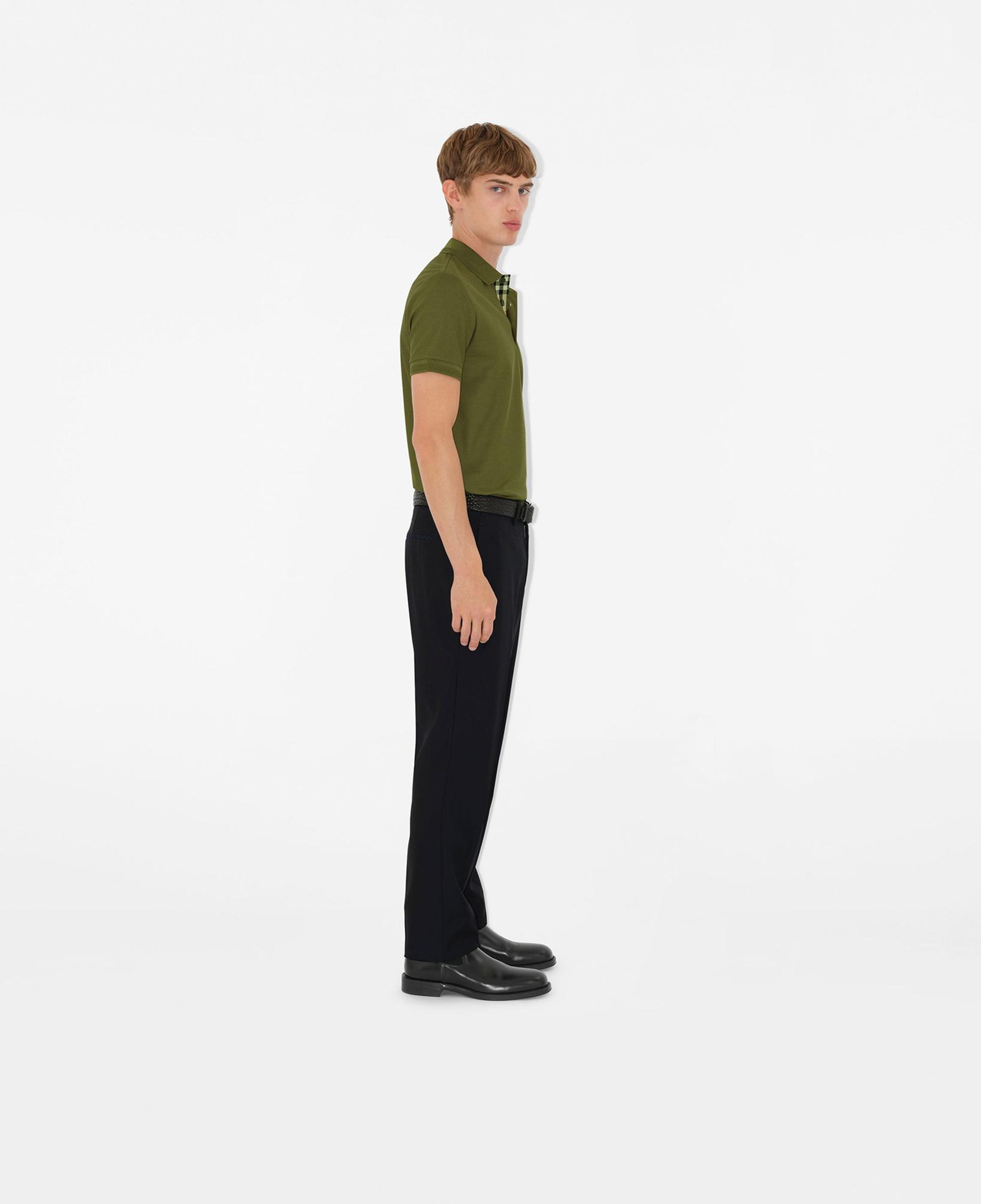 Burberry Cotton Erkek Haki Polo
