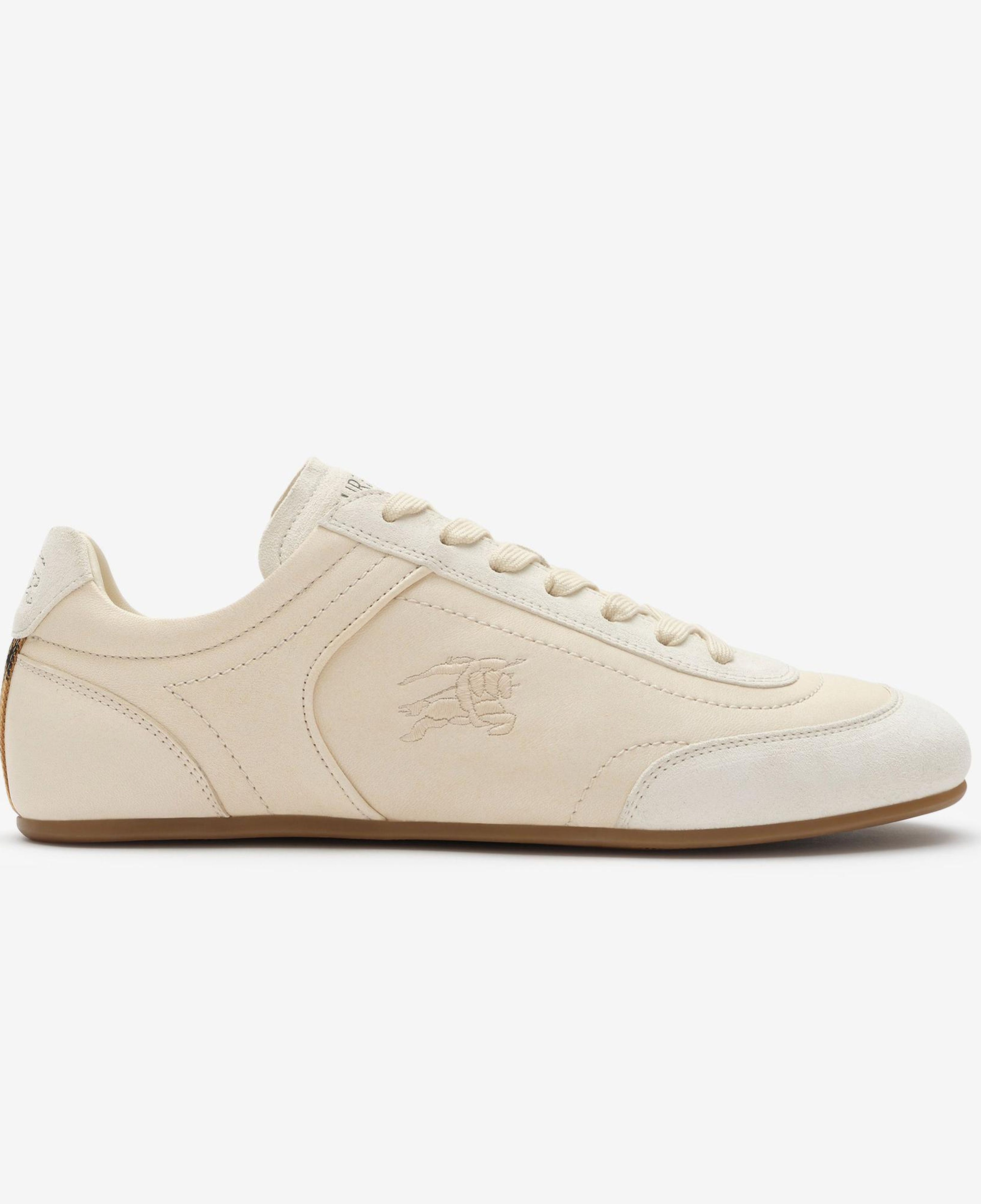 Burberry Leather Knight Runner Kadın Bej Sneaker